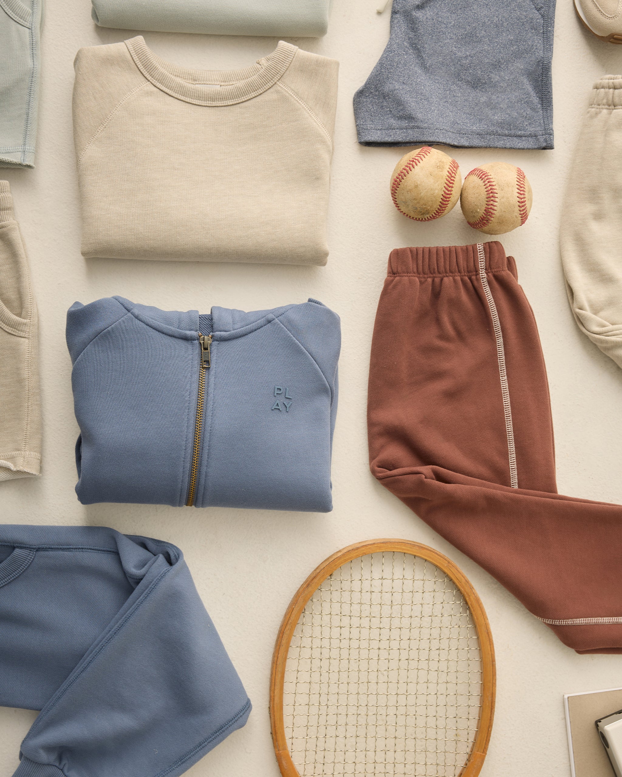 Zip Raglan Hoodie Marine