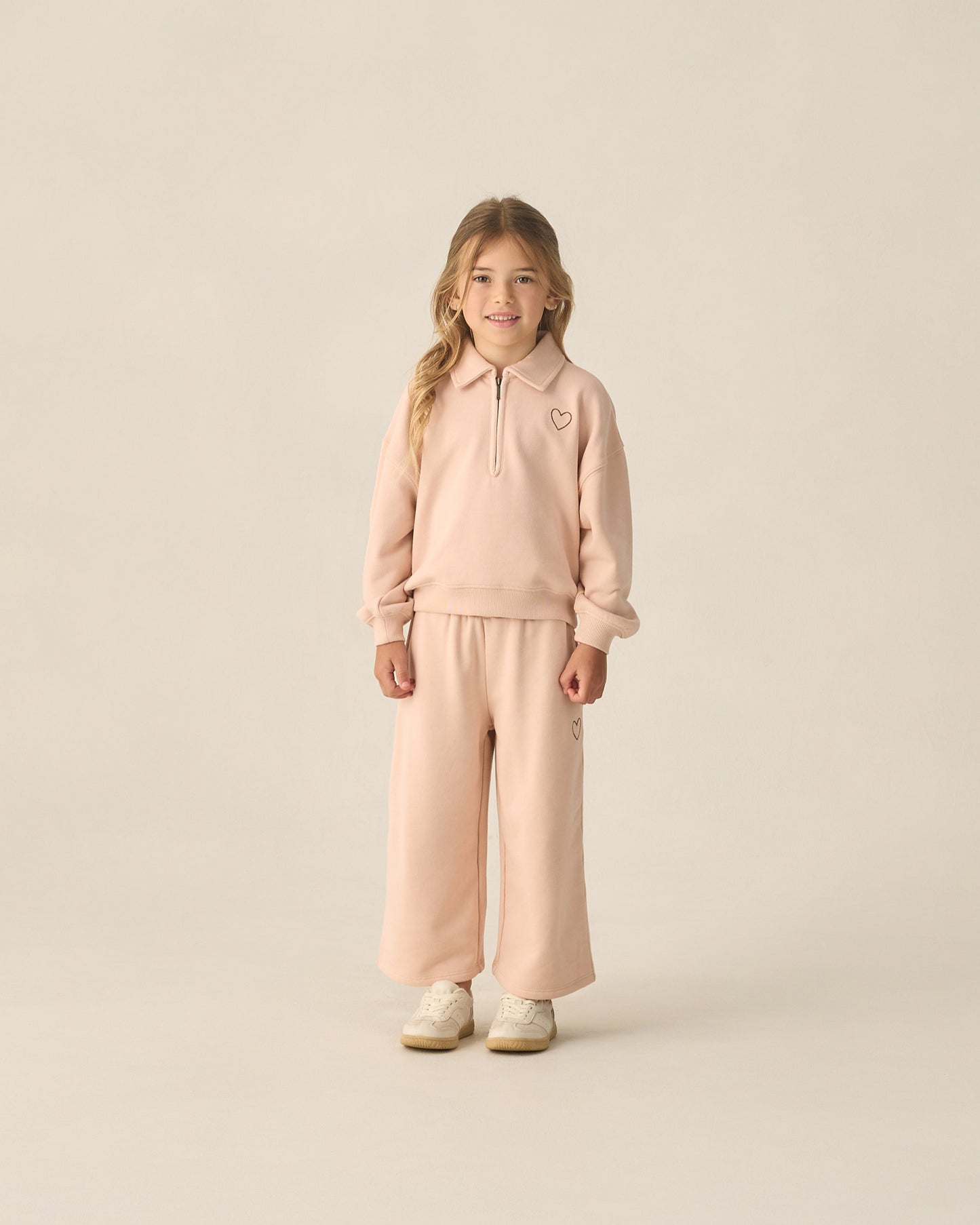 Wide Leg Sweatpant Blush