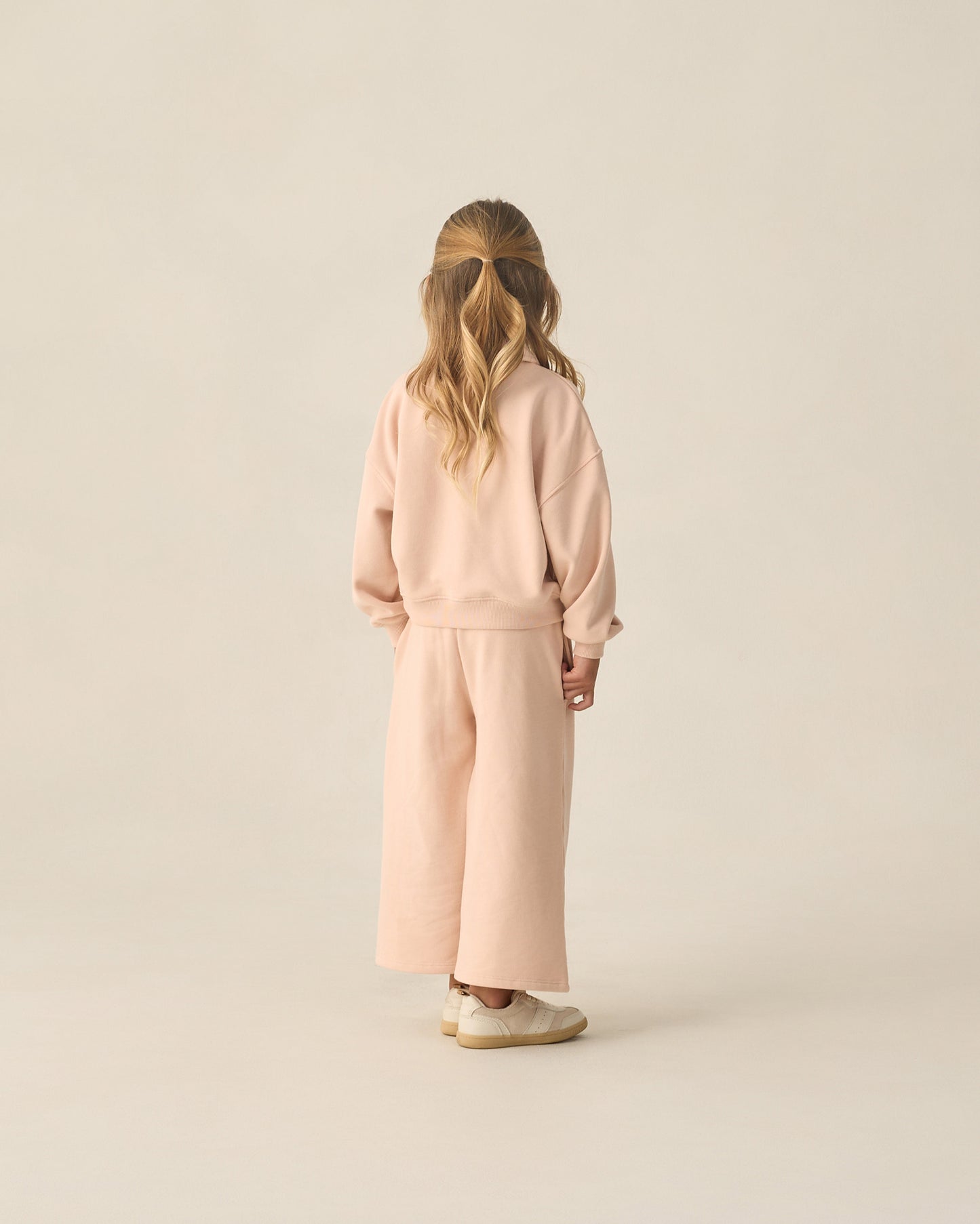 Wide Leg Sweatpant Blush