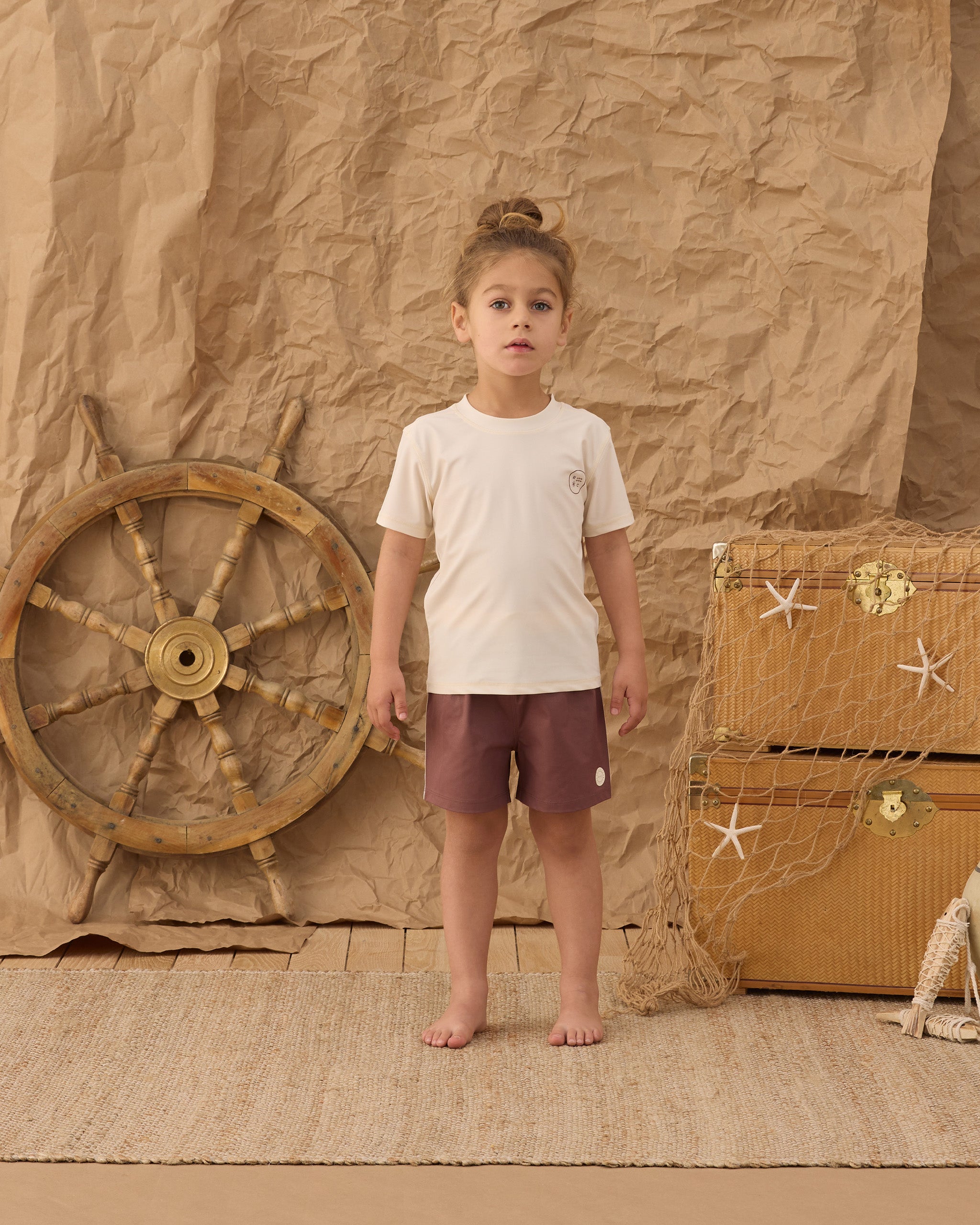 Kurzarm-Rashguard Natur