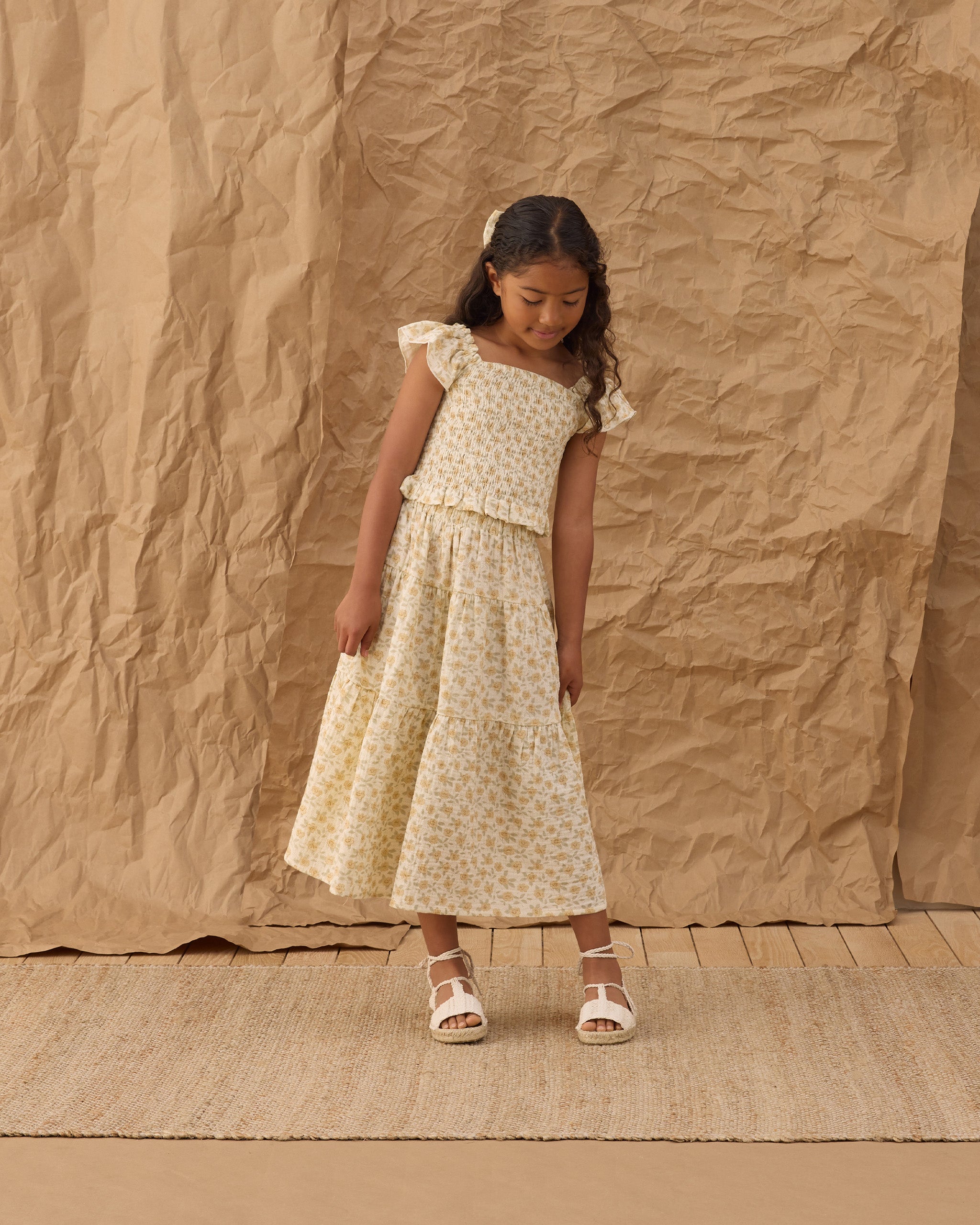 Zayla Top Yellow Floral