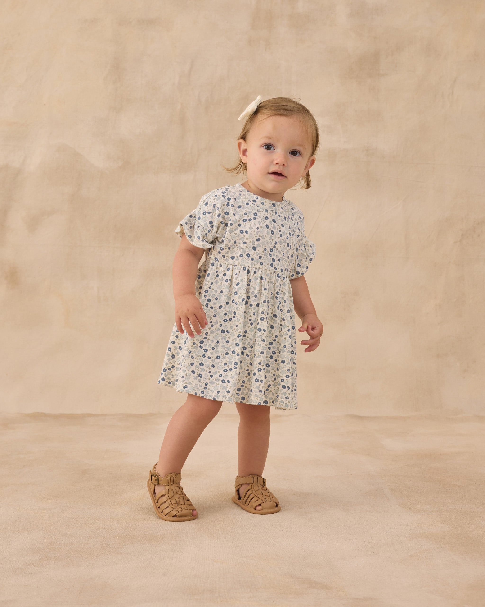 Babydoll Dress Blue Ditsy – Rylee + Cru