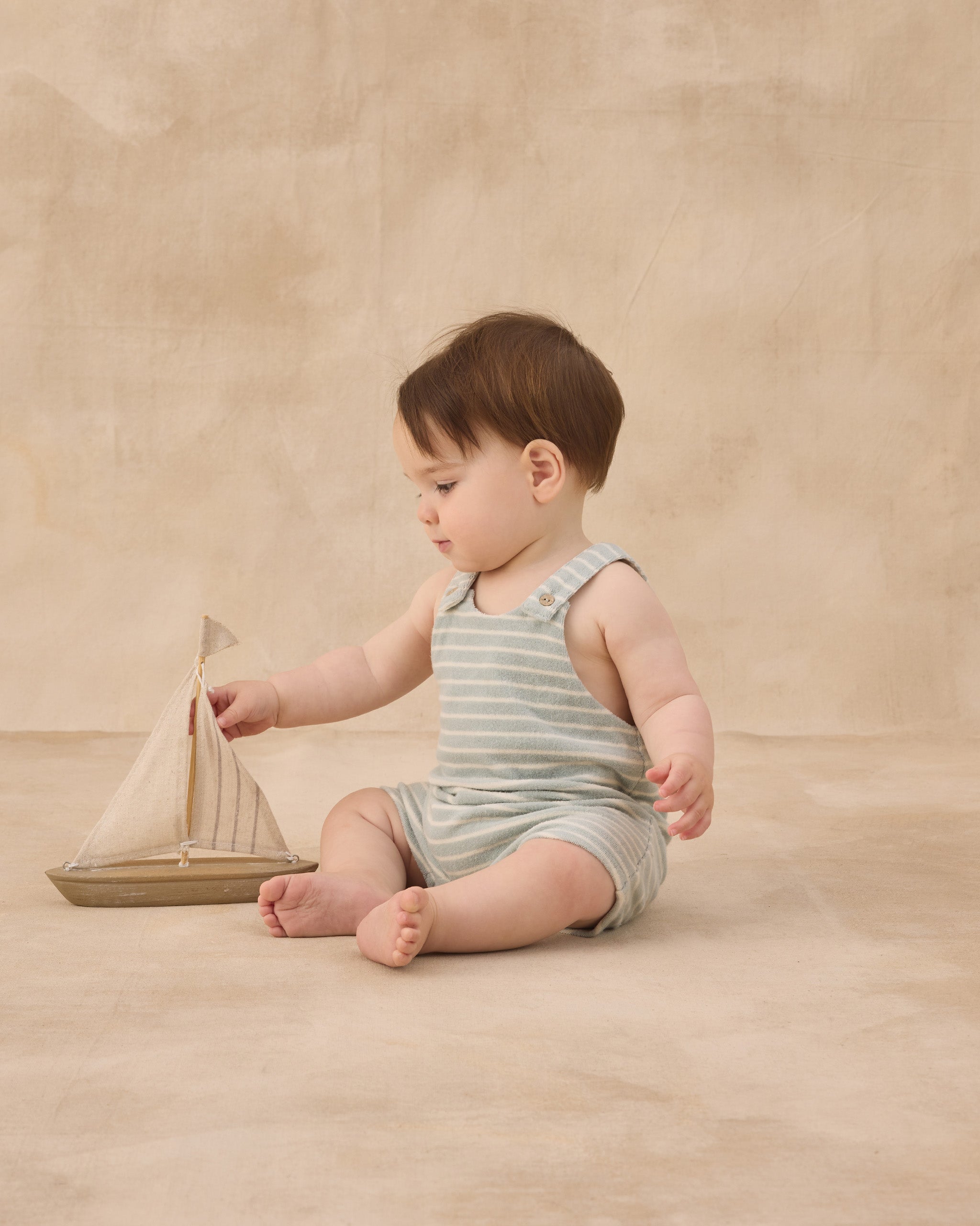 Barboteuse Gio Seafoam Terry Stripe