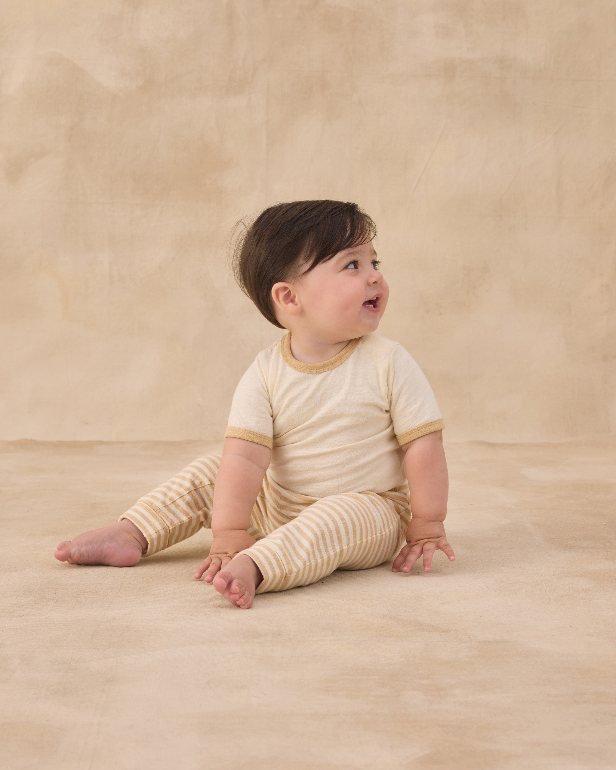 Baby Cru Pant Butterscotch Stripe