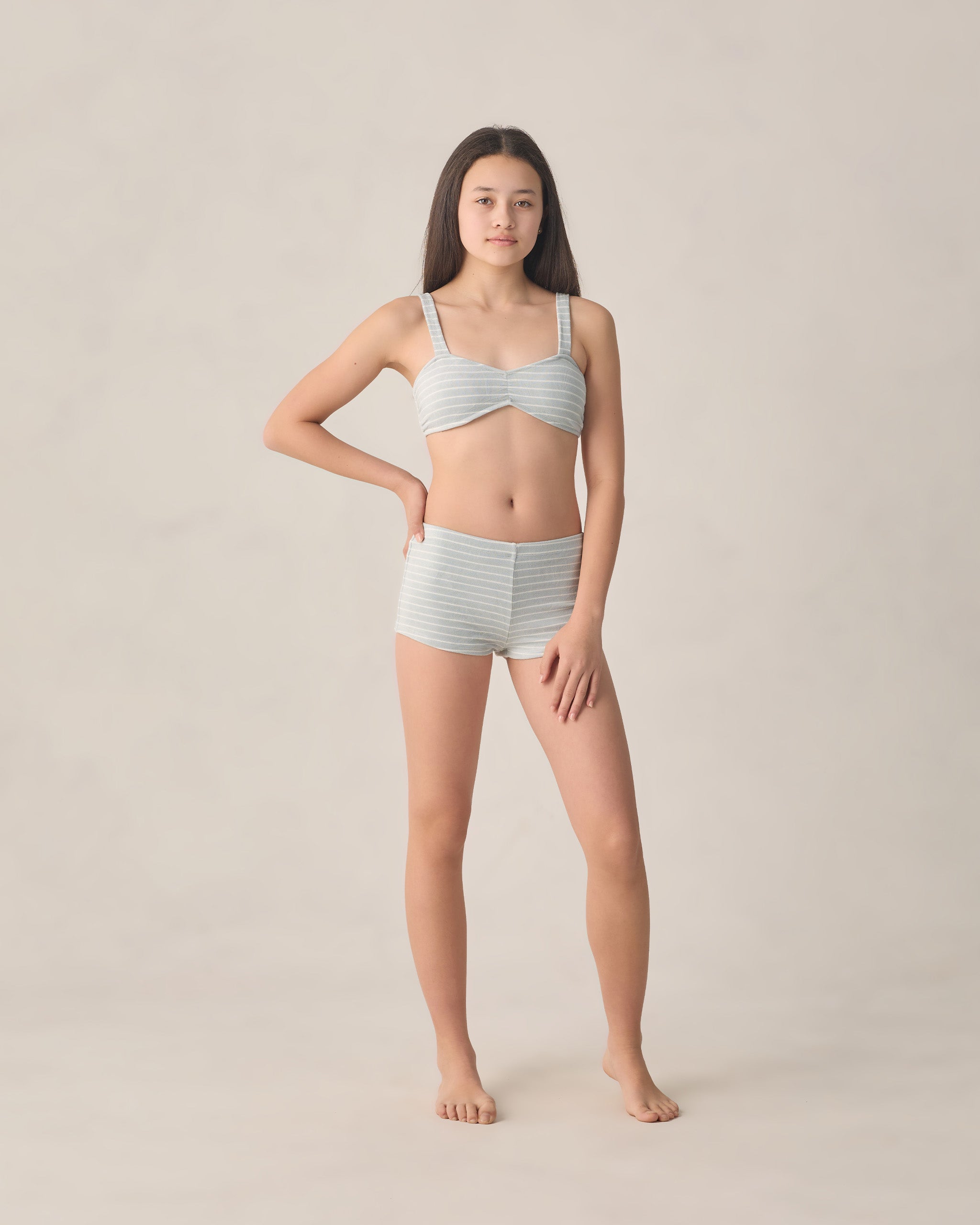 Teen Alaya Bikini Set Seafoam Stripe