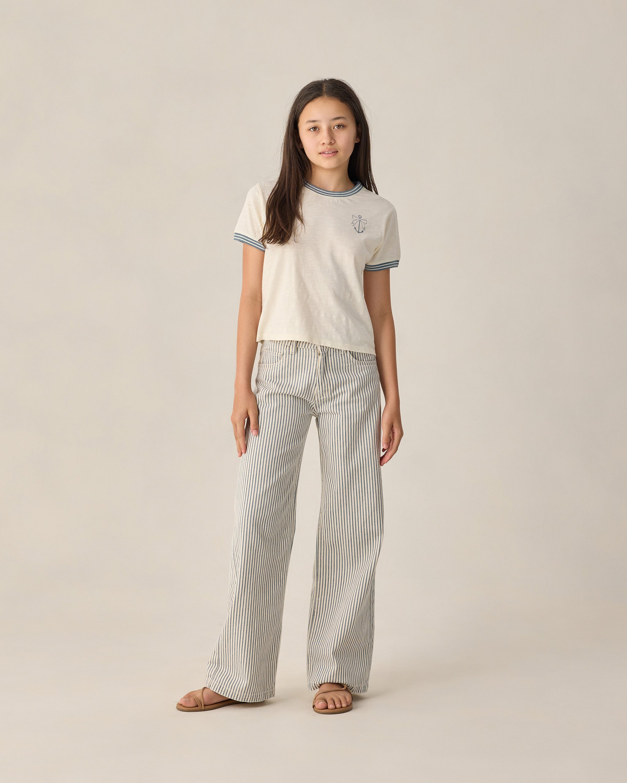 Teen Ringer Tee Ankerschleife