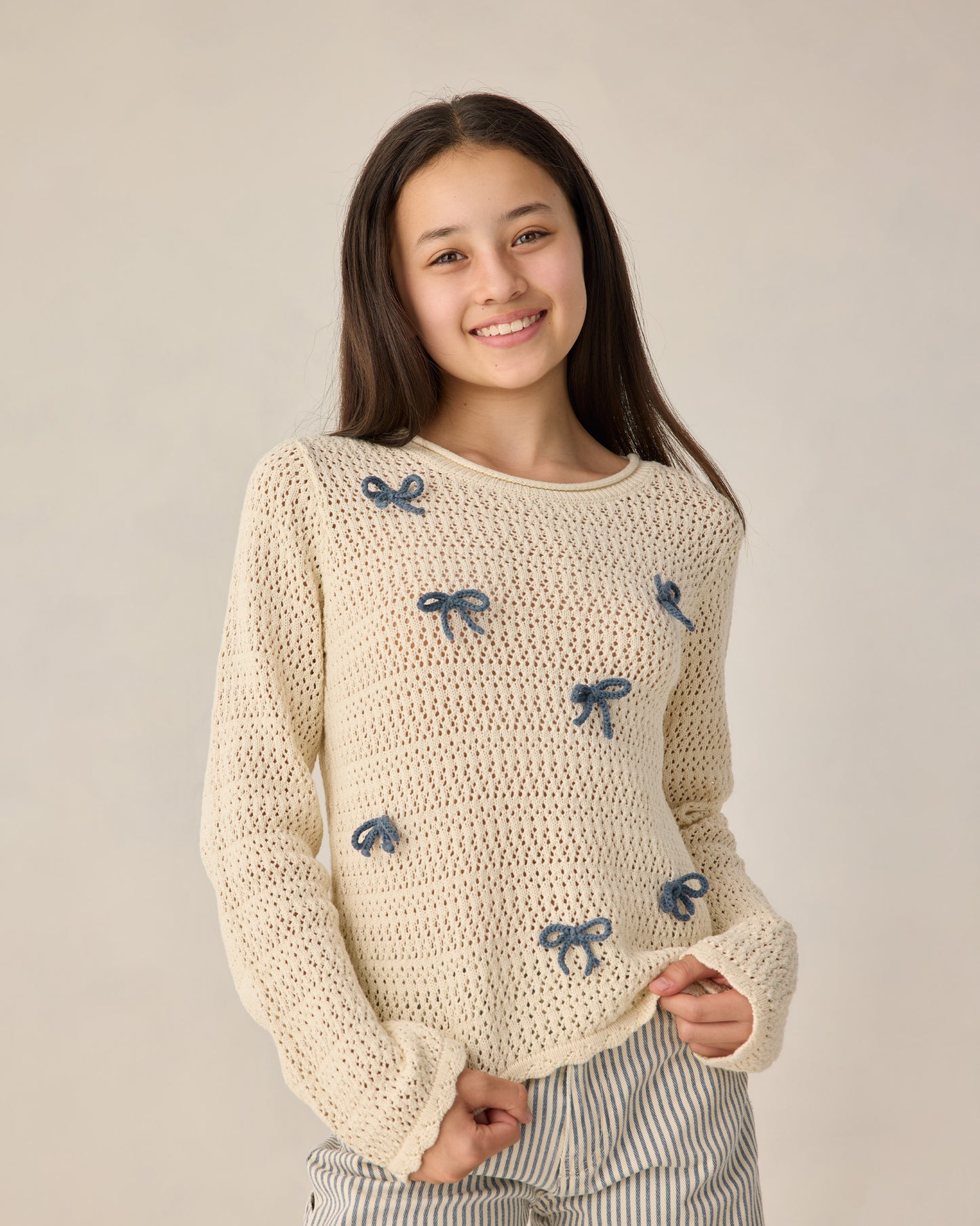 Noeuds de pull en tricot au crochet pour adolescents
