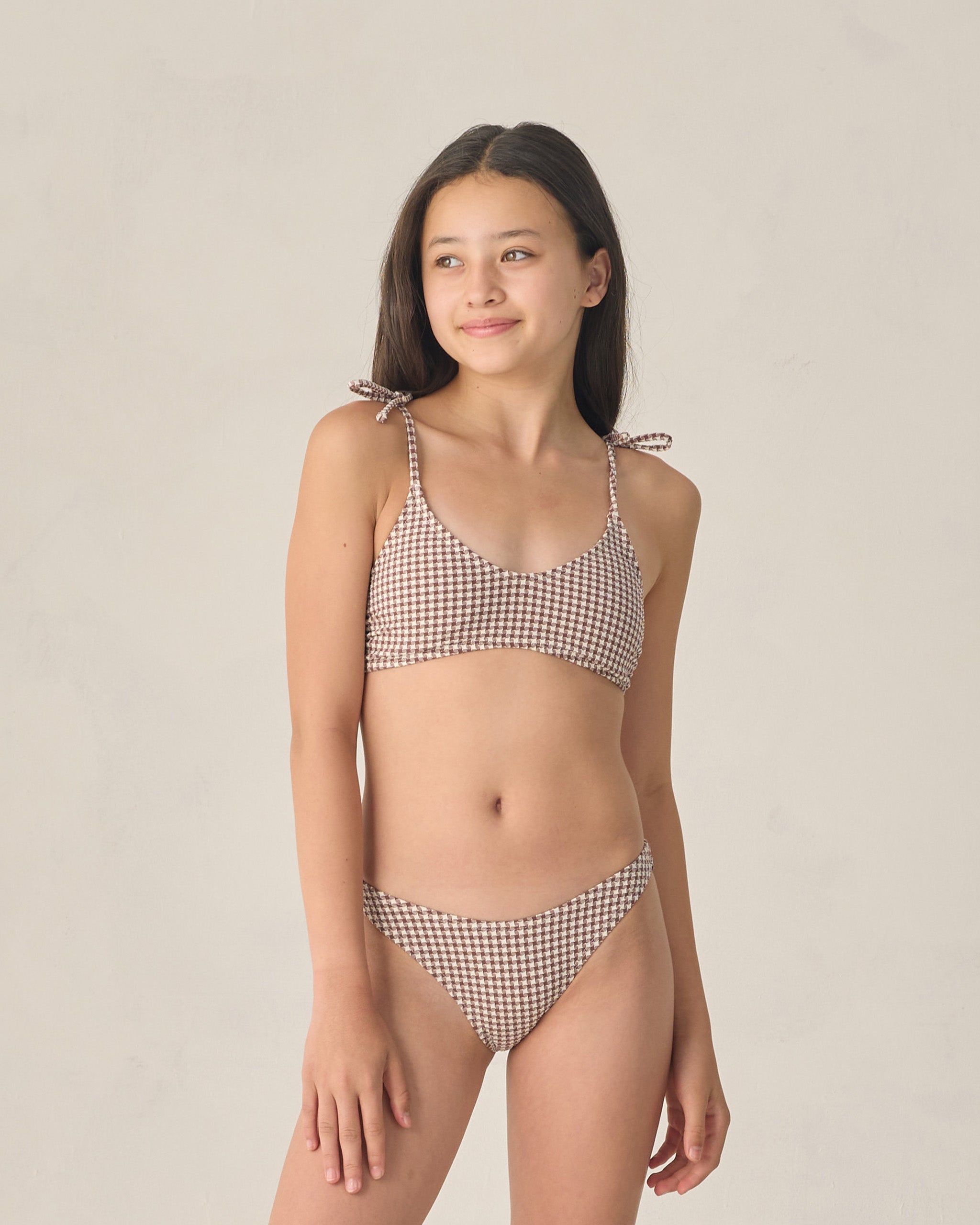 Teen Alba 比基尼套装 象牙色和巧克力色