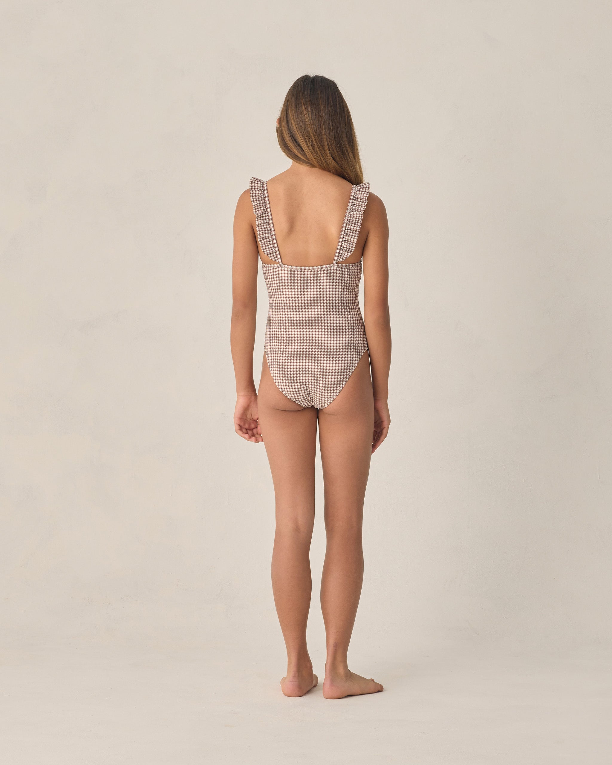 Teen Sky One-Piece Chocolate Houndstooth