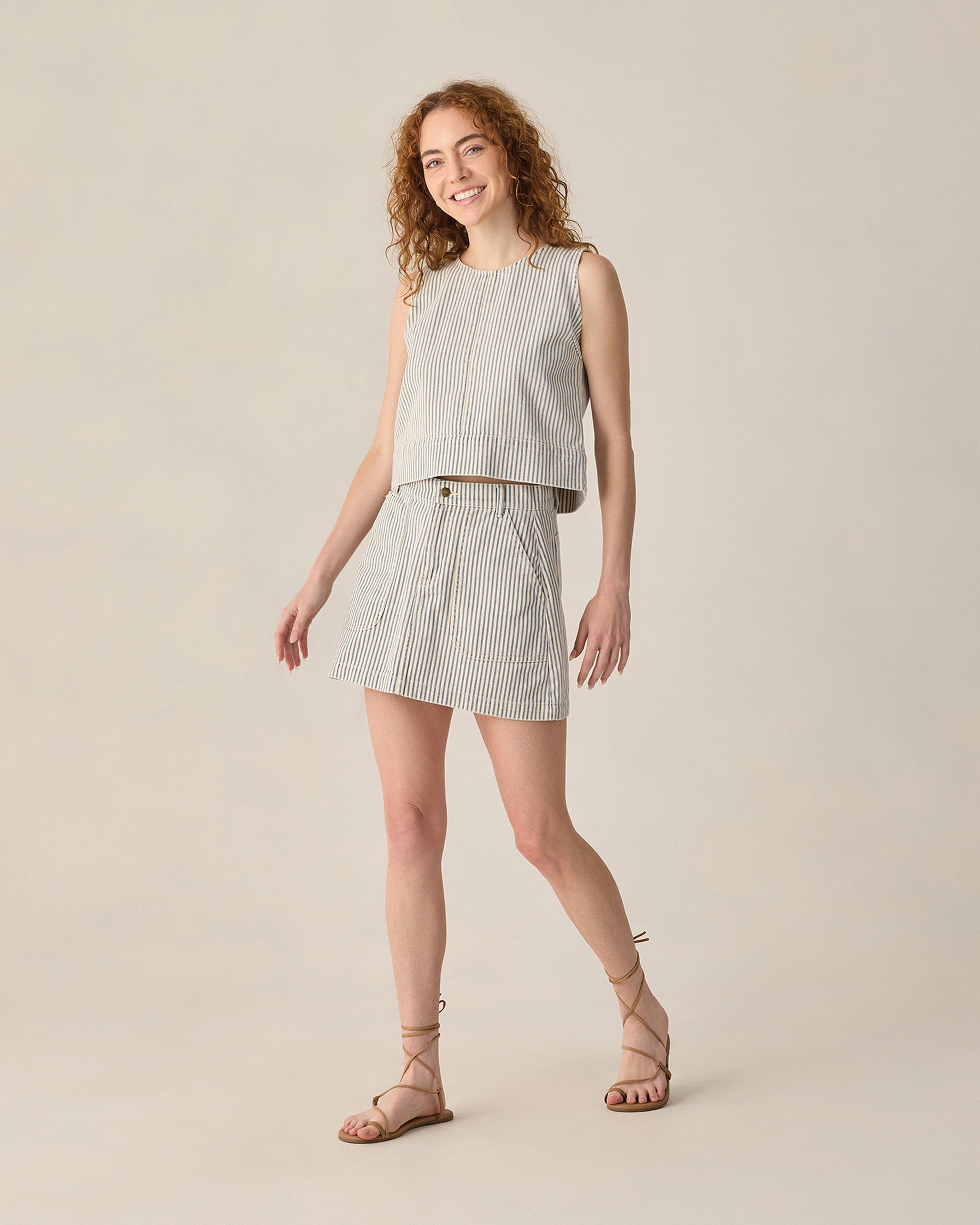 Women's Tennessee Mini Skirt Railroad Stripe - Rylee + Cru | Kids Clothes | Trendy Baby Clothes | Modern Infant Outfits |