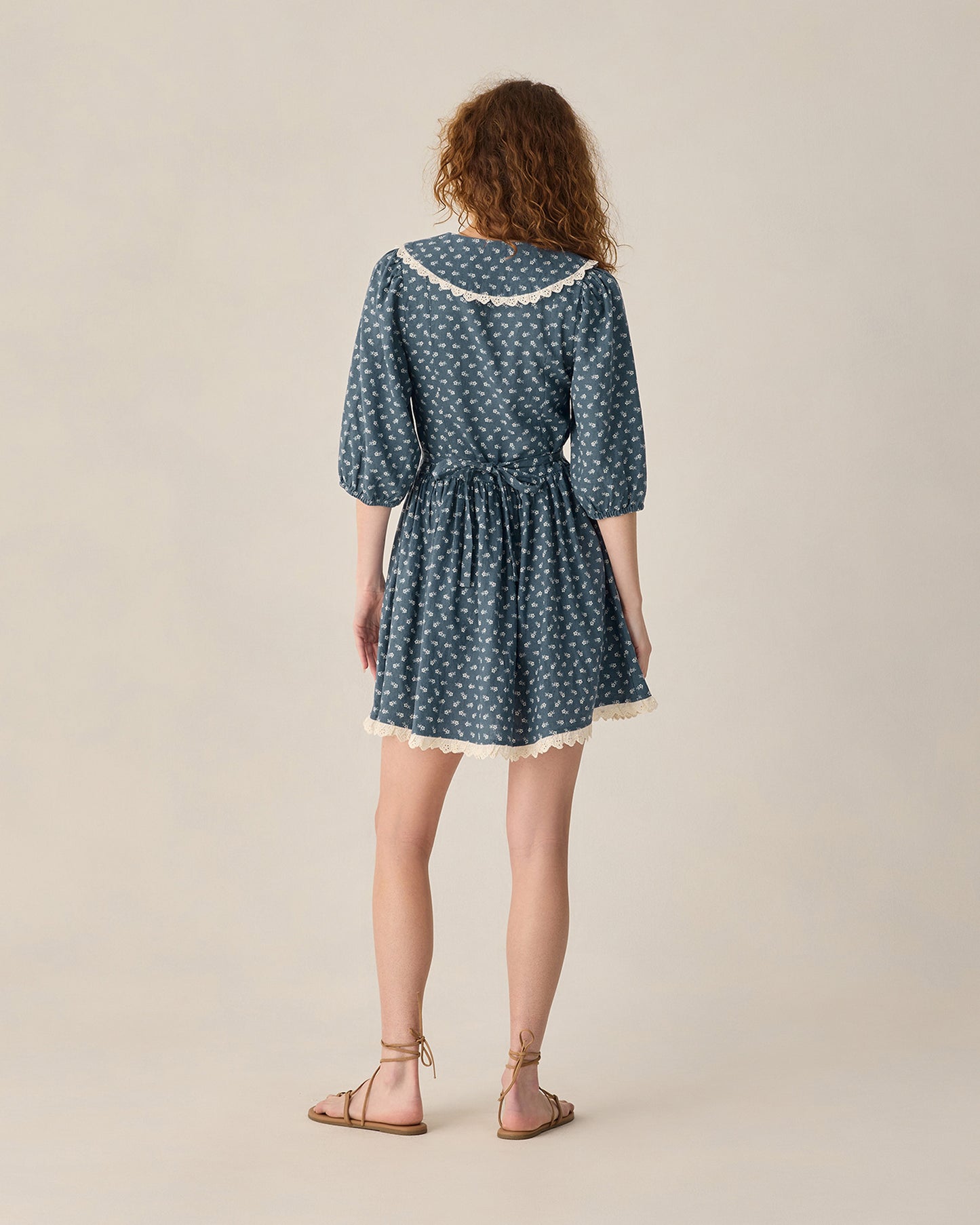 Γυναικείο φόρεμα τζίντζερ Ditsy