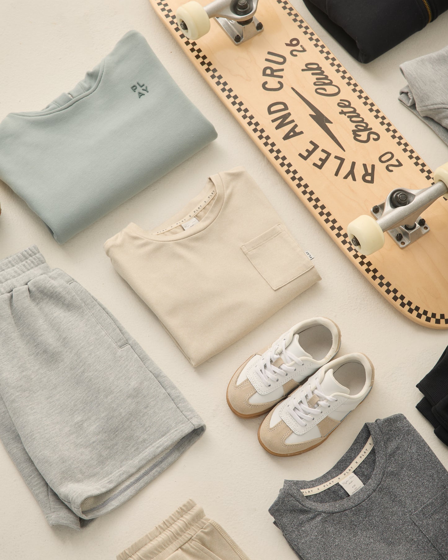 Boxing Short Heathered Grey - Rylee + Cru | Kids Clothes | Trendy Baby Clothes | Modern Infant Outfits |