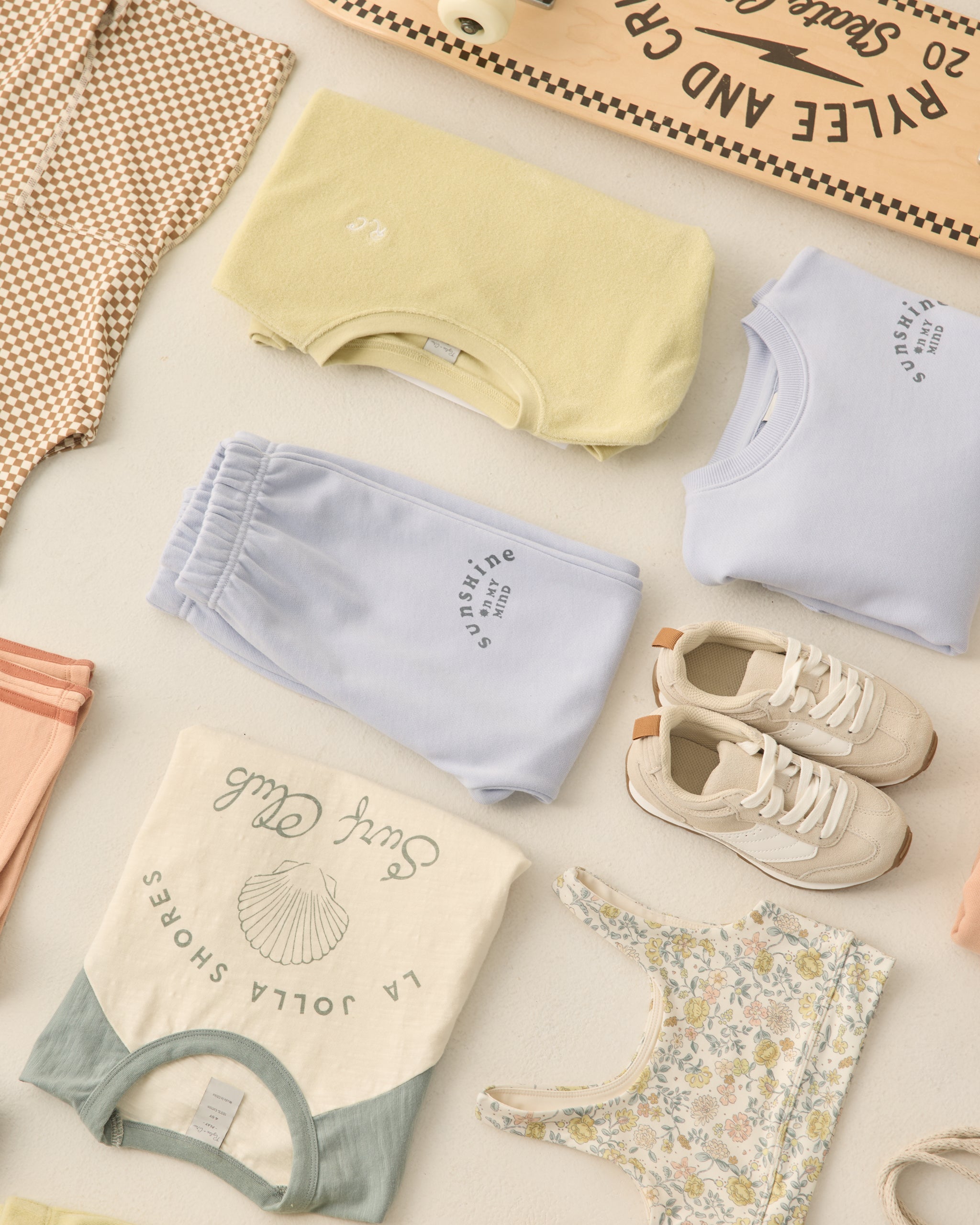 Racer Sweatshirt Citron - Rylee + Cru | Kids Clothes | Trendy Baby Clothes | Modern Infant Outfits |
