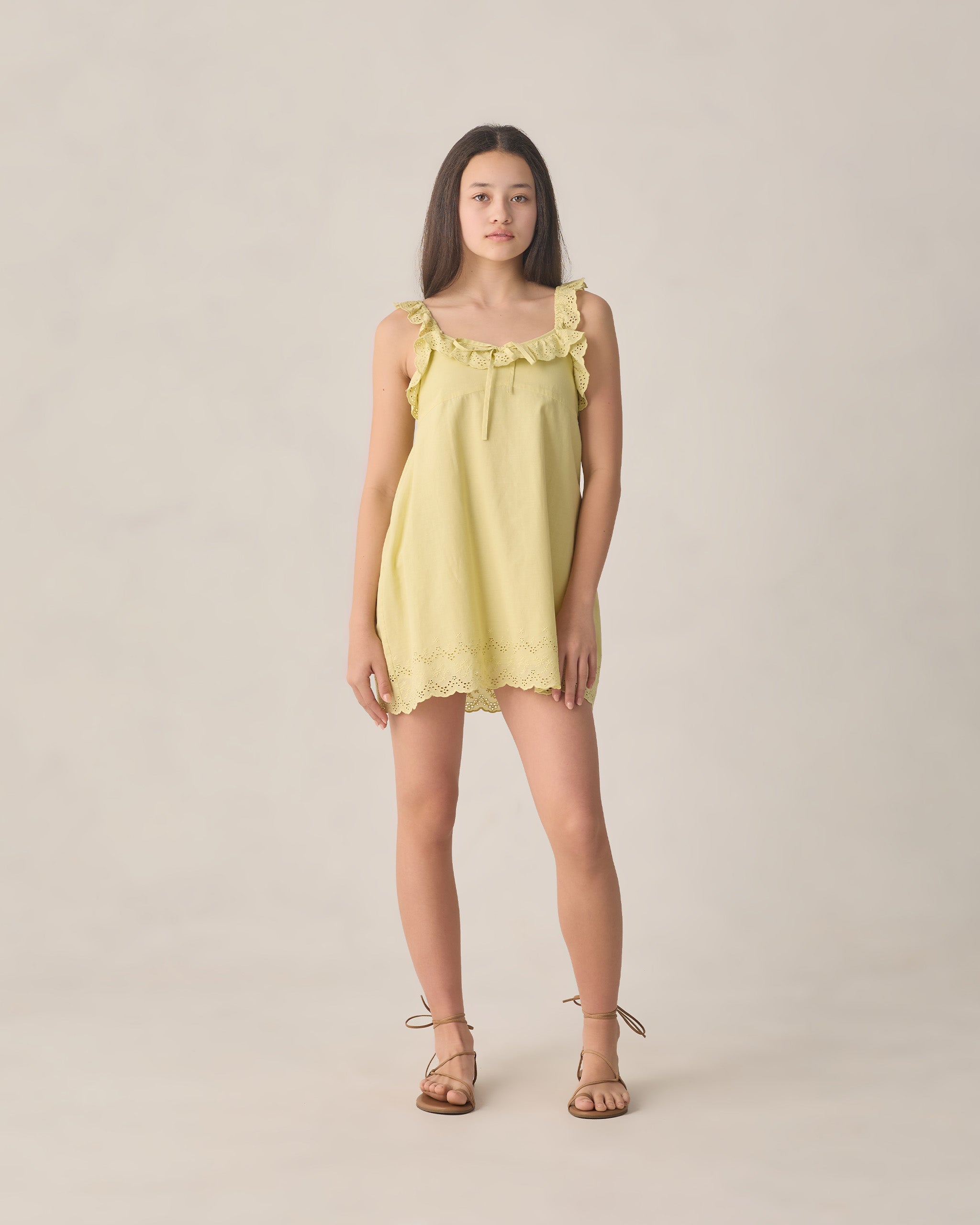 knee length dresses for ladies Teen Ida Mini Dress Citron – Rylee + Cru
