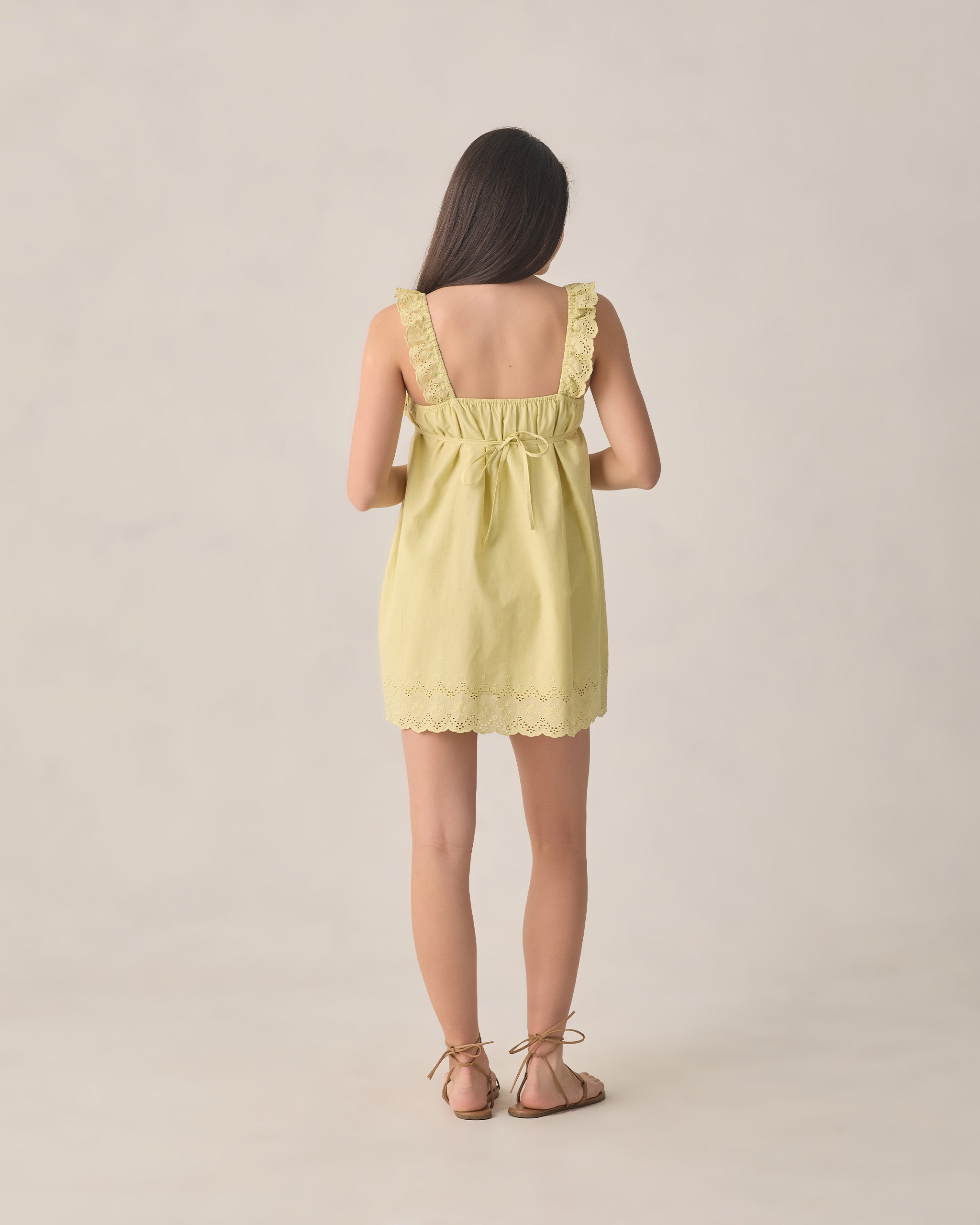 Teen Ida Mini Dress Citron Rylee + Cru Teen Ida Mini Dress Citron Rylee + Cru