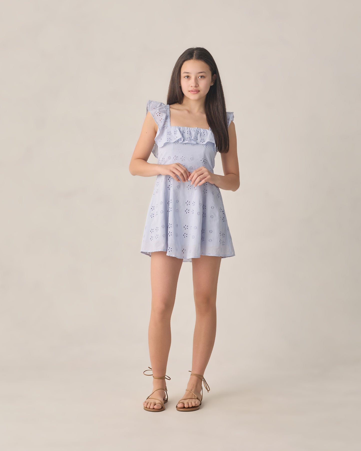 Teen Bianca Mini Dress Periwinkle - Rylee + Cru | Kids Clothes | Trendy Baby Clothes | Modern Infant Outfits |