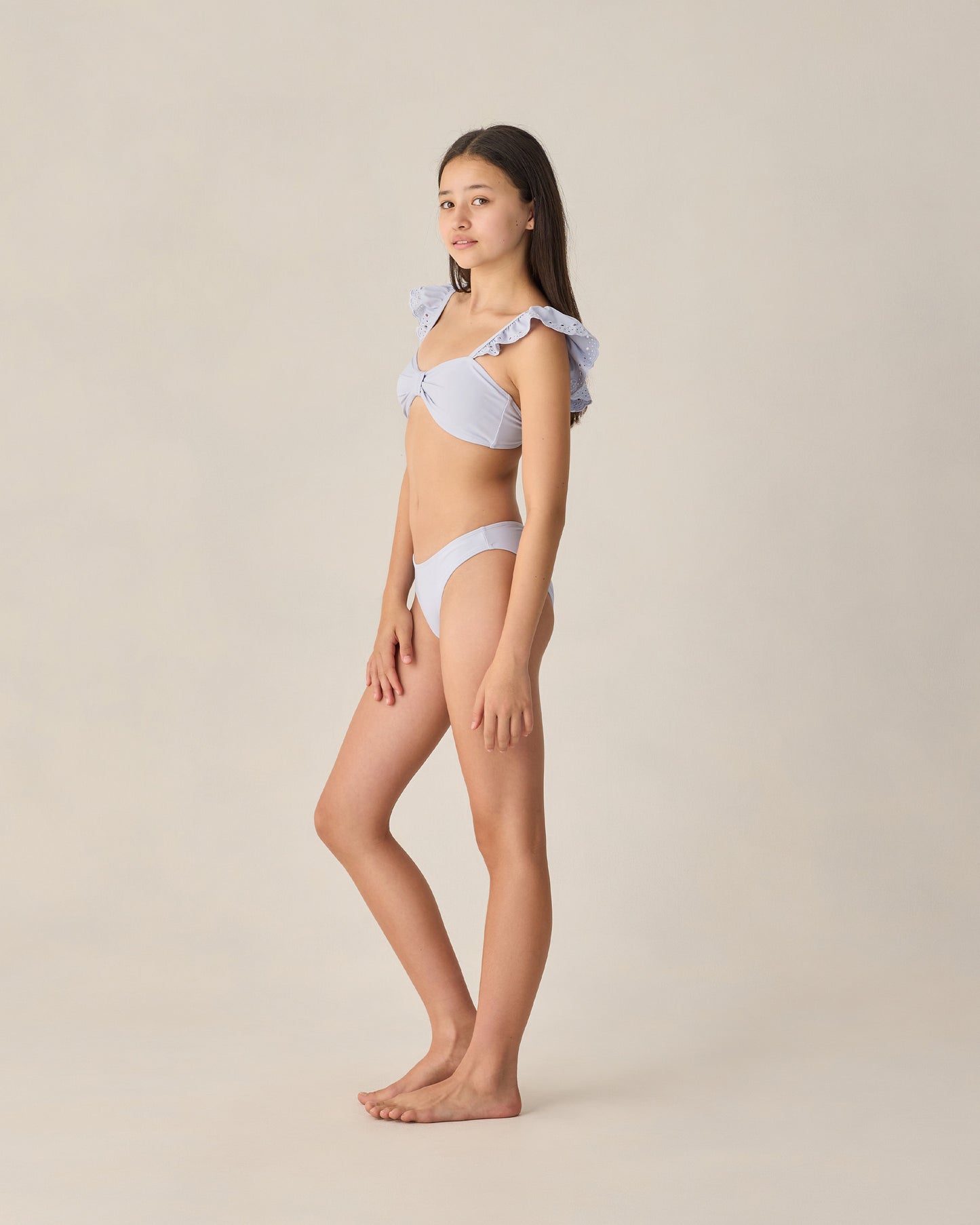 Teen Ruffle Bandeau Bikini Set Periwinkle - Rylee + Cru | Kids Clothes | Trendy Baby Clothes | Modern Infant Outfits |