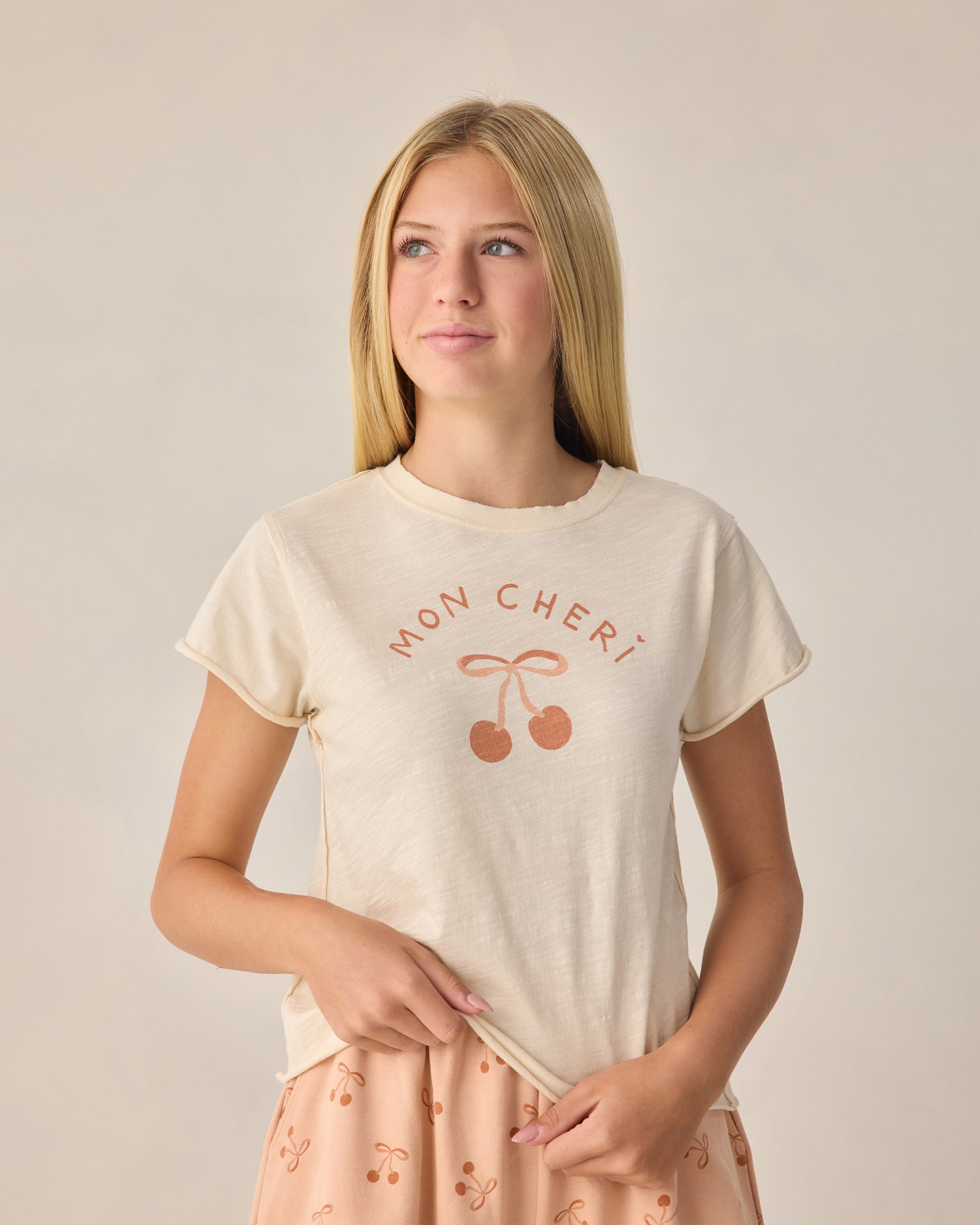 Teen Vintage Tee Natural - Rylee + Cru | Kids Clothes | Trendy Baby Clothes | Modern Infant Outfits |