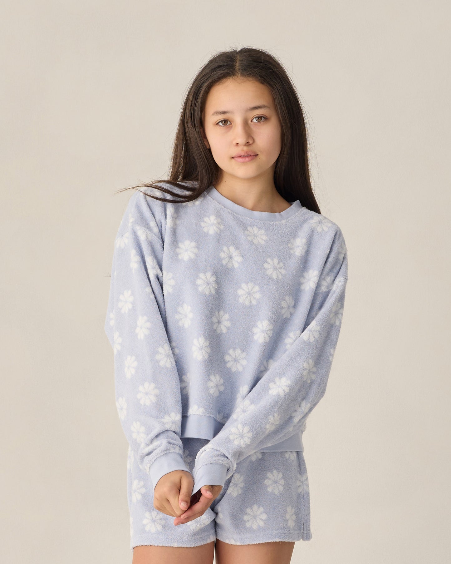 Teen Karli Set Periwinkle Daisy - Rylee + Cru | Kids Clothes | Trendy Baby Clothes | Modern Infant Outfits |