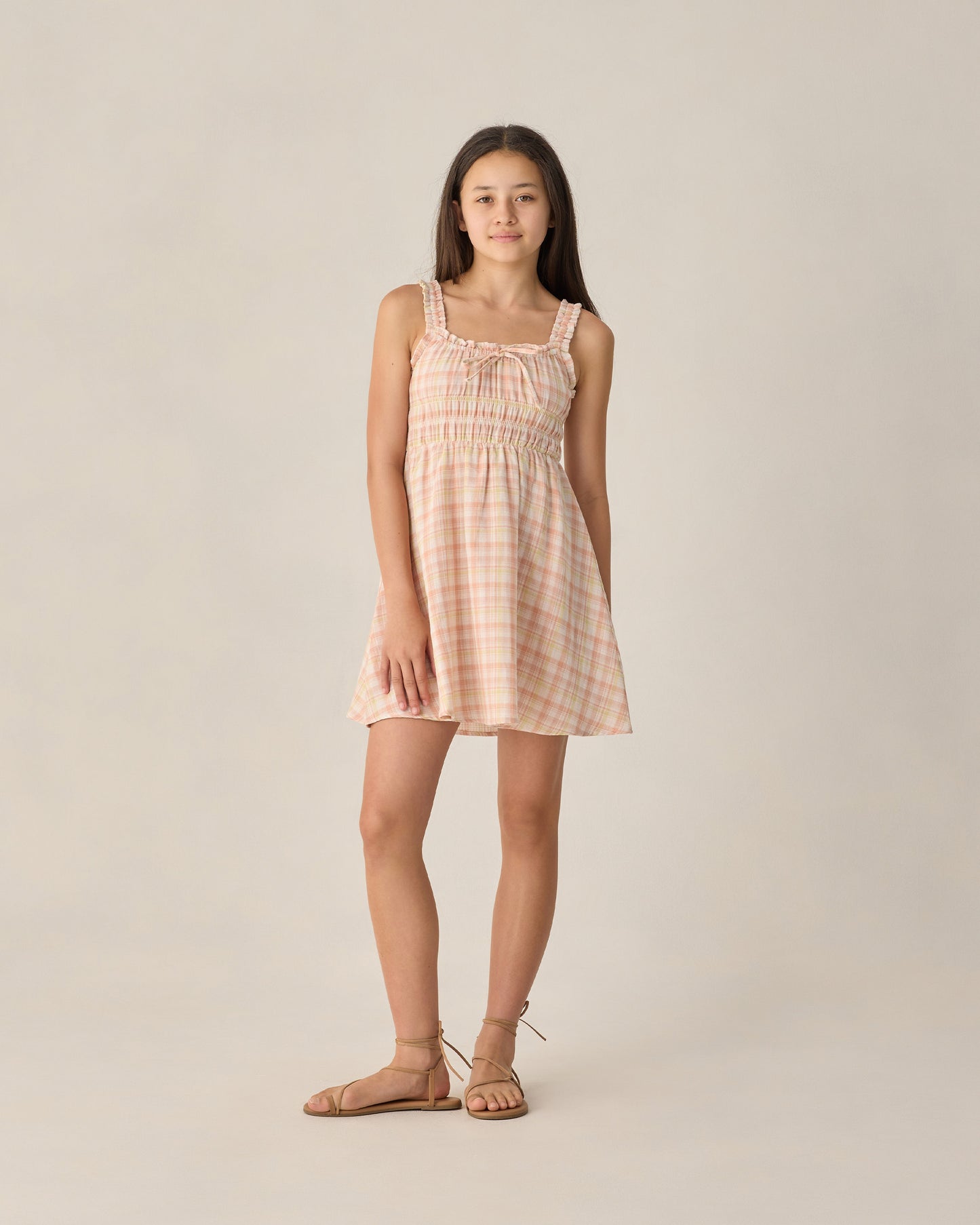 Teen Jane Mini Dress Summer Plaid - Rylee + Cru | Kids Clothes | Trendy Baby Clothes | Modern Infant Outfits |