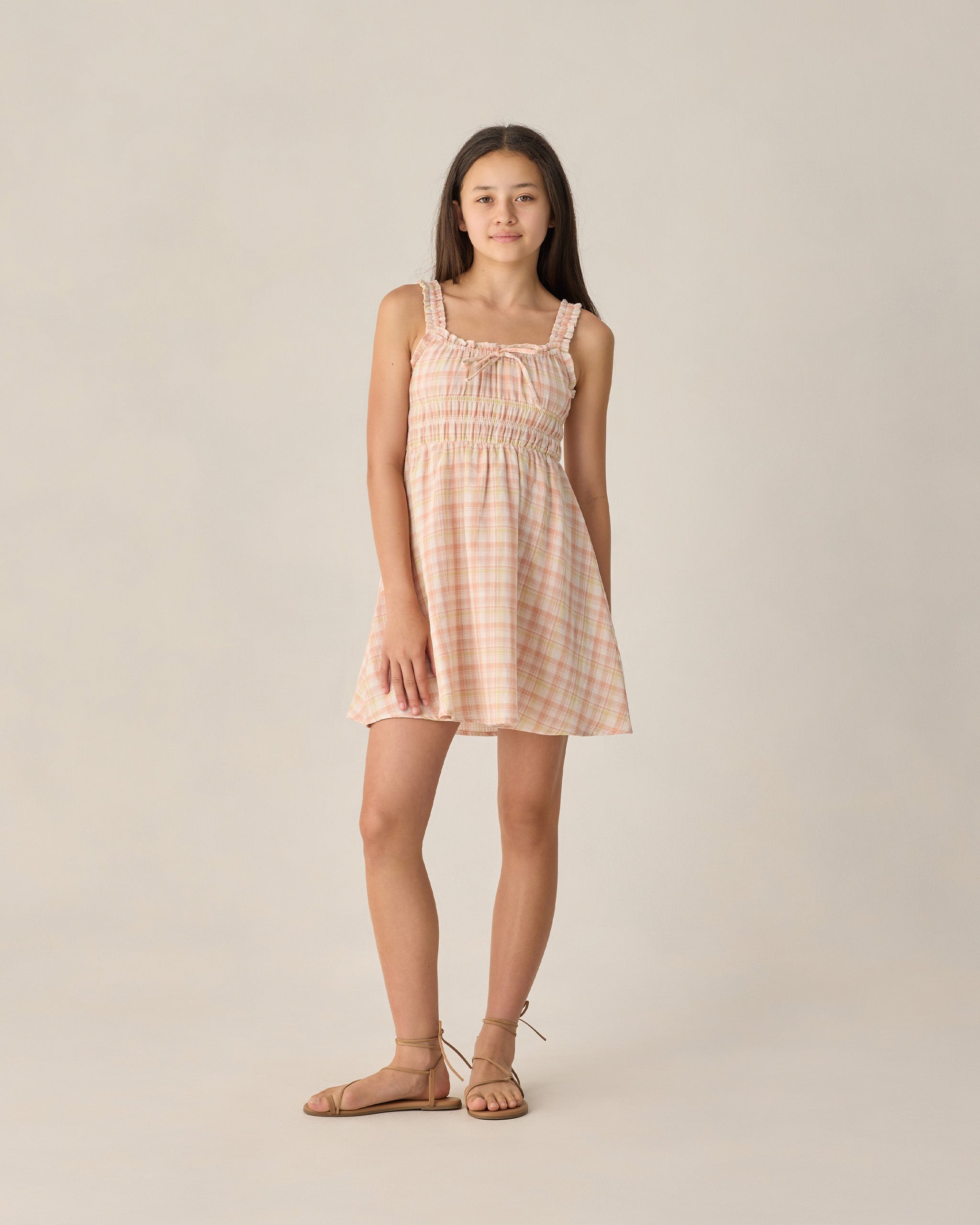 Teen Jane Mini Dress Summer Plaid - Rylee + Cru | Kids Clothes | Trendy Baby Clothes | Modern Infant Outfits |