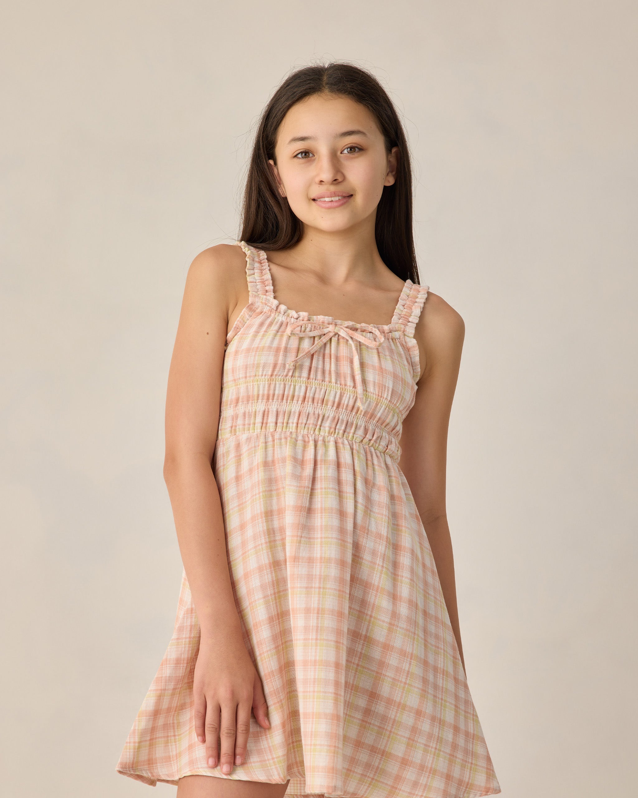 Teen Jane Mini Dress Summer Plaid - Rylee + Cru | Kids Clothes | Trendy Baby Clothes | Modern Infant Outfits |