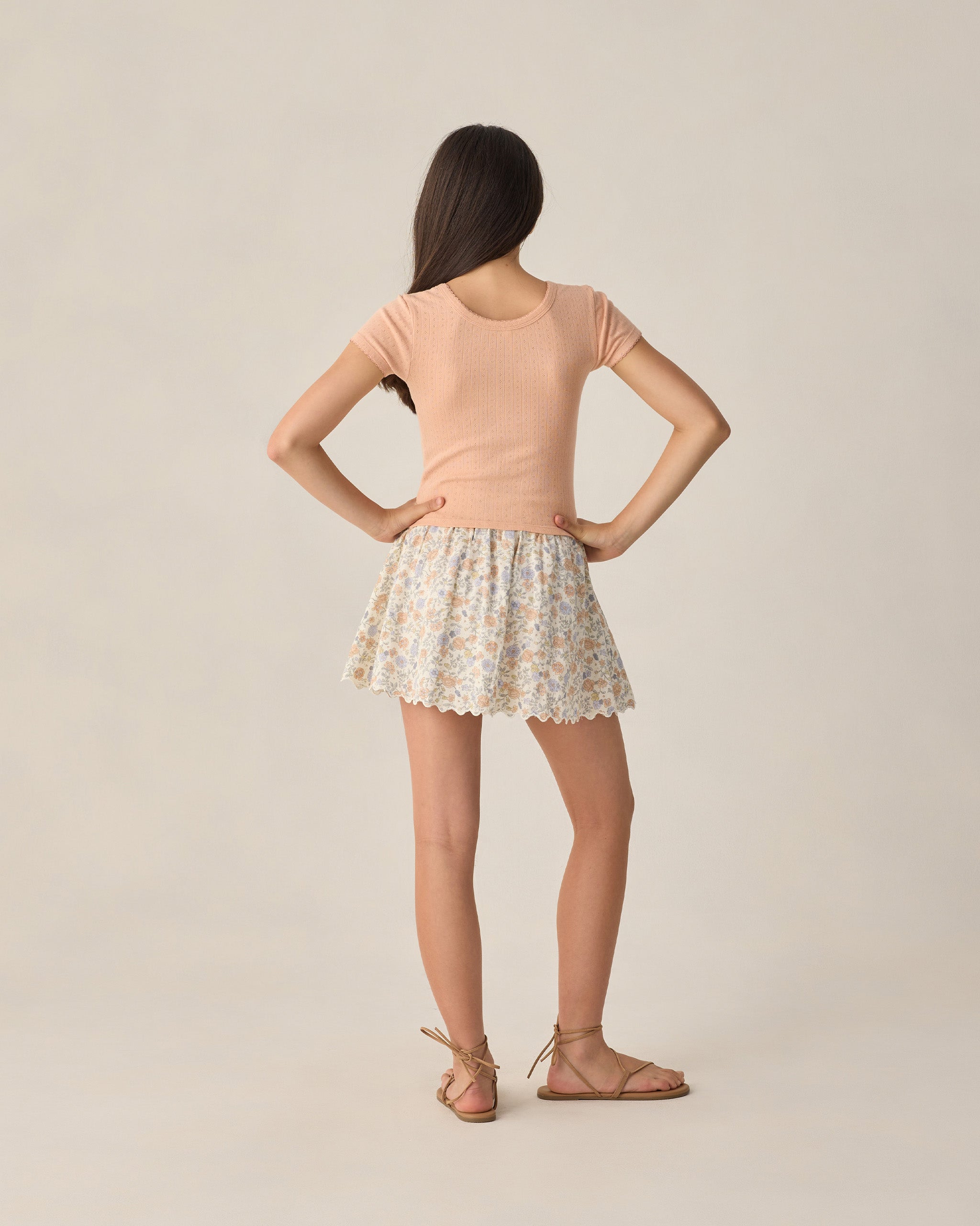 Teen Pointelle Jersey Melon - Rylee + Cru | Kids Clothes | Trendy Baby Clothes | Modern Infant Outfits |