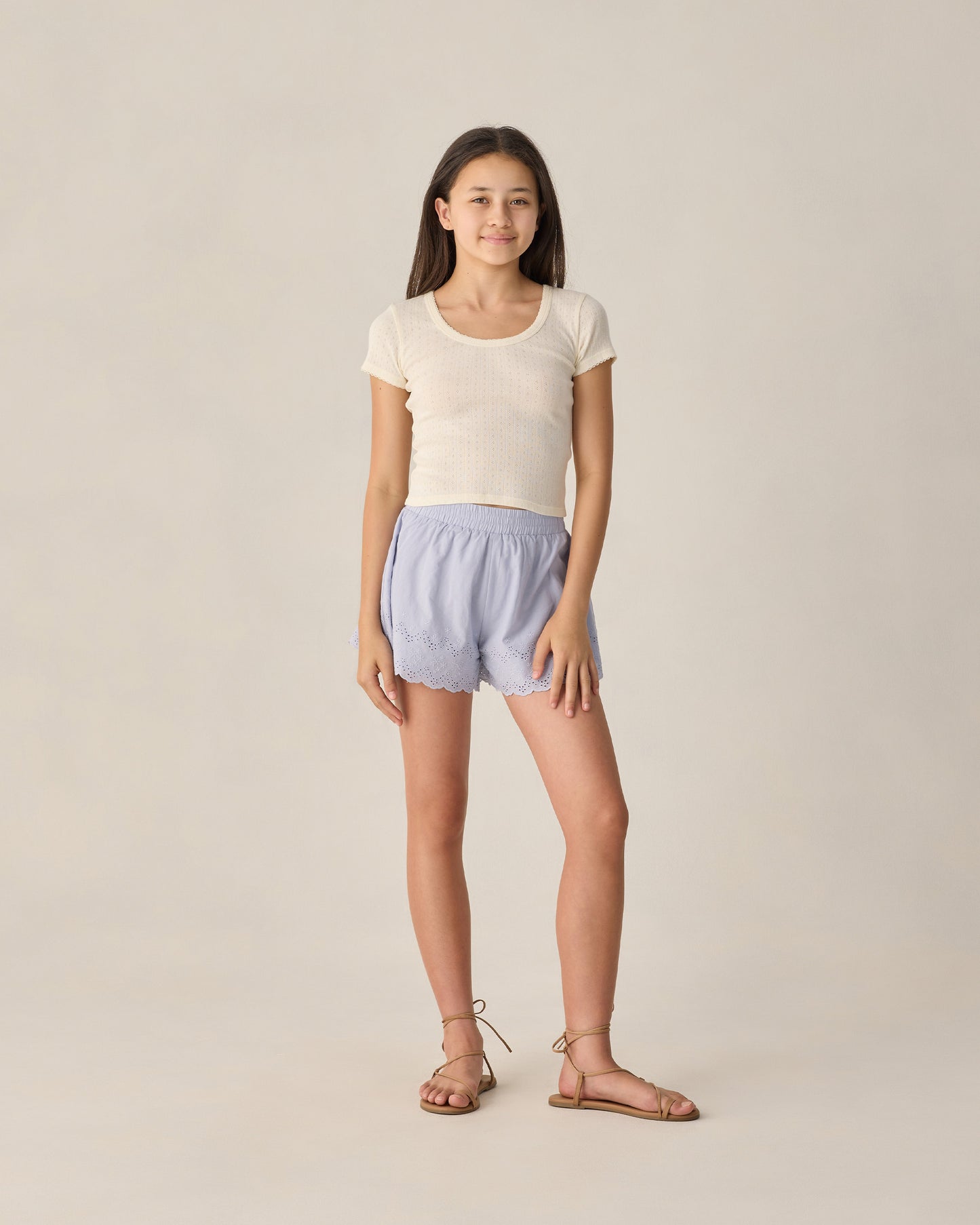 Teen Pointelle Jersey Ivory - Rylee + Cru | Kids Clothes | Trendy Baby Clothes | Modern Infant Outfits |