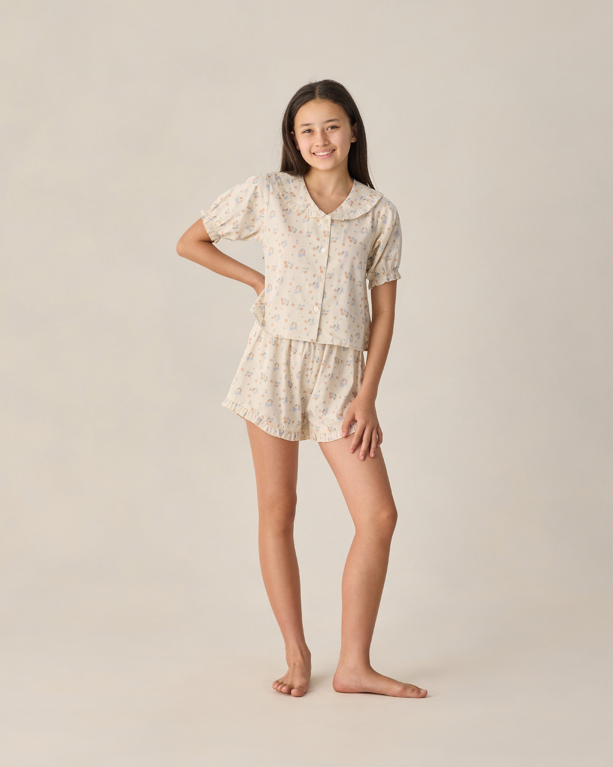 Teen Delilah Pajama Set Pastel Garden - Rylee + Cru | Kids Clothes | Trendy Baby Clothes | Modern Infant Outfits |