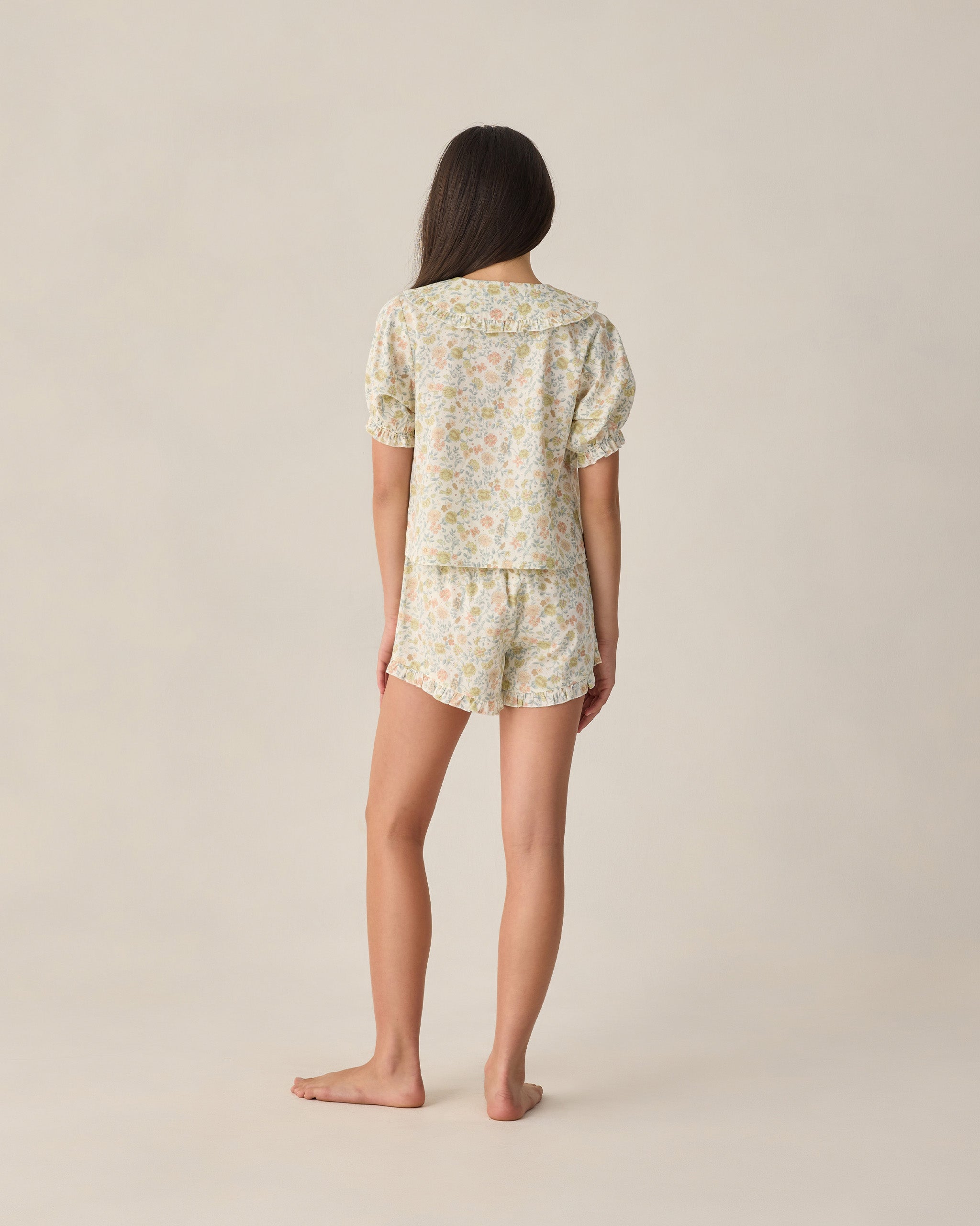 Teen Delilah Pajama Set Citron Bloom - Rylee + Cru | Kids Clothes | Trendy Baby Clothes | Modern Infant Outfits |