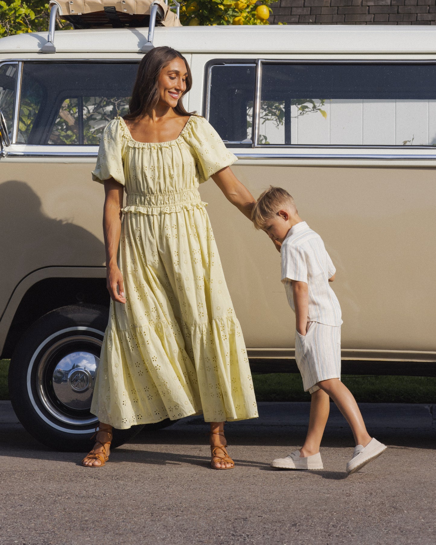 Women's Tenley Dress Citron - Rylee + Cru | Kids Clothes | Trendy Baby Clothes | Modern Infant Outfits |