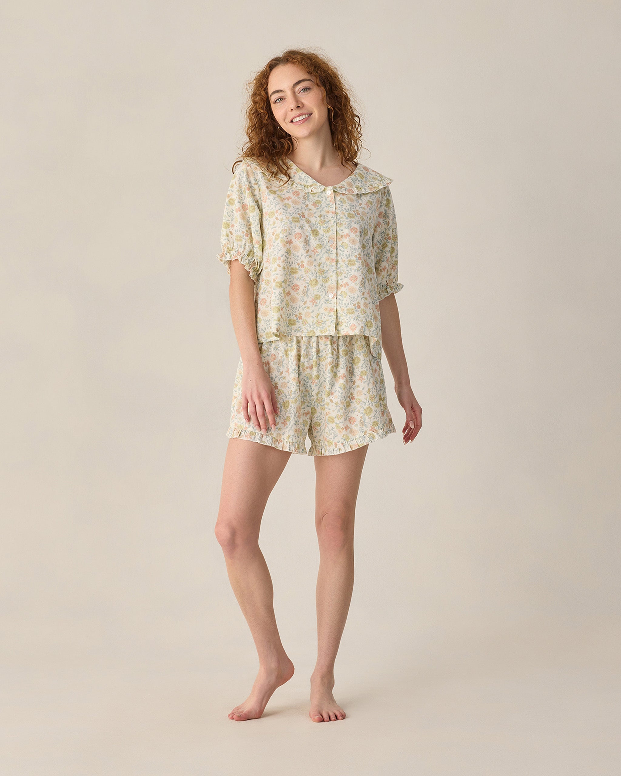 Women's Delilah Pajama Set Citron Bloom - Rylee + Cru | Kids Clothes | Trendy Baby Clothes | Modern Infant Outfits |