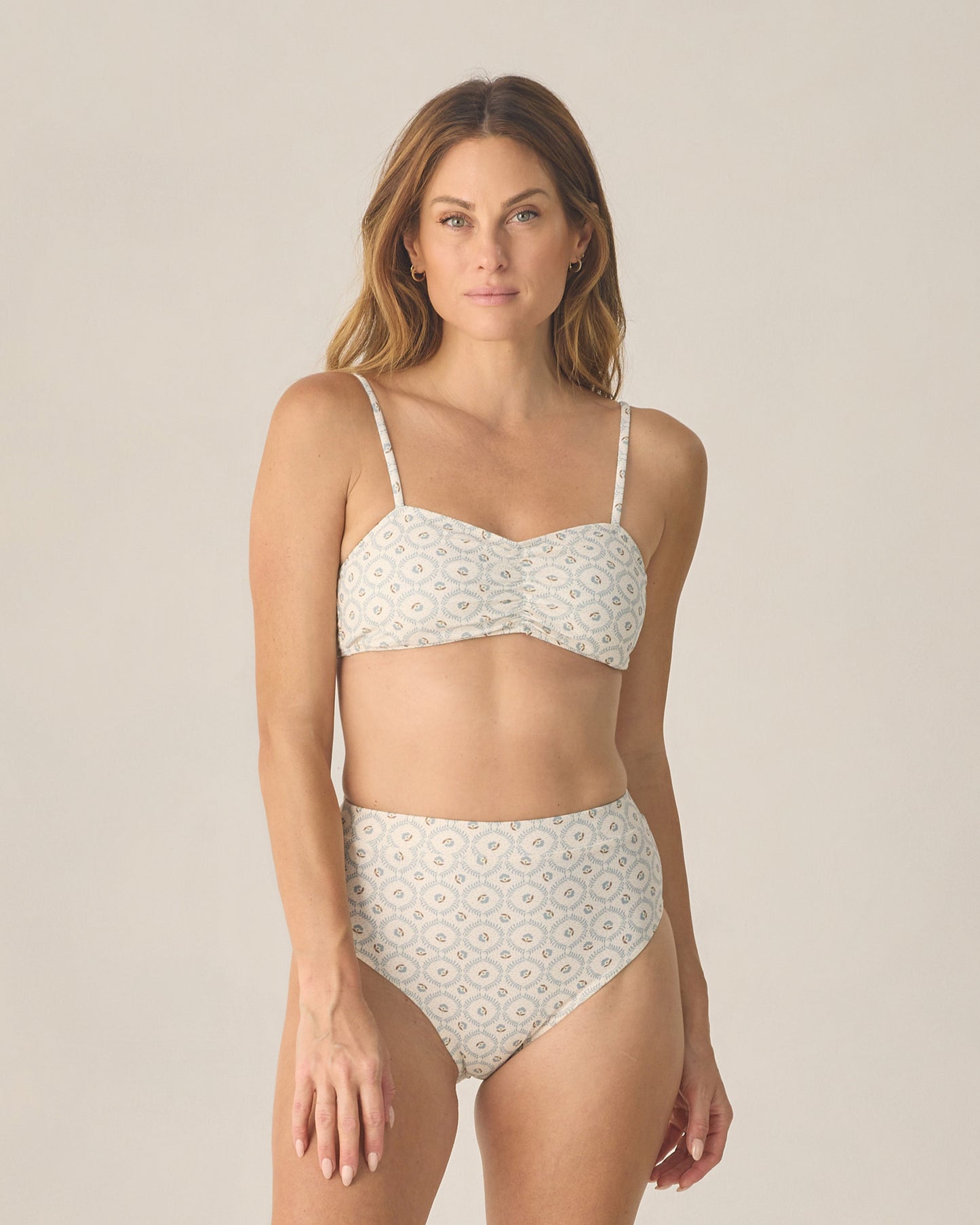 Women's Cardiff Bikini Top Green Fleur - Rylee + Cru | Kids Clothes | Trendy Baby Clothes | Modern Infant Outfits |