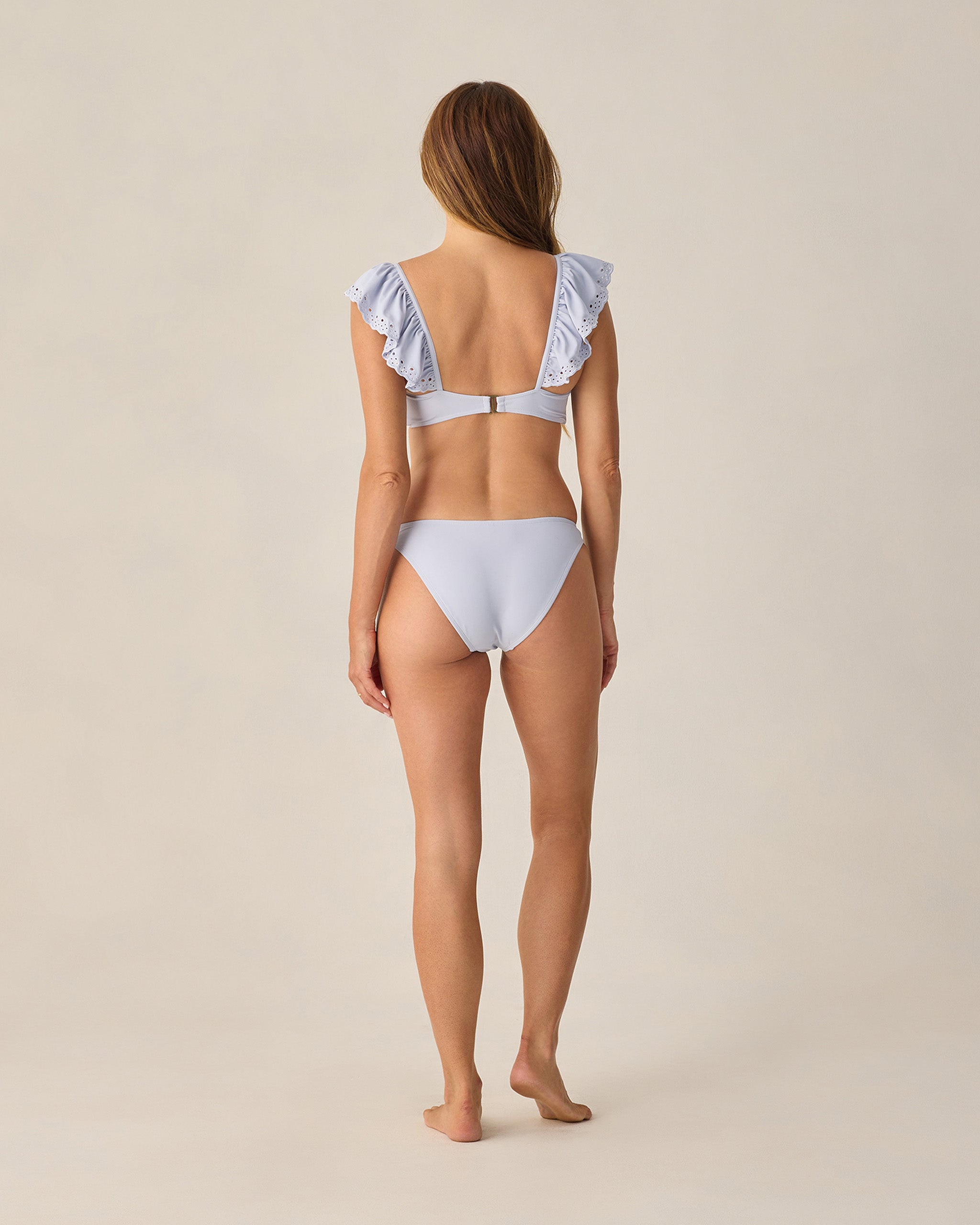 Women's Ruffle Bandeau Bikini Top Periwinkle - Rylee + Cru | Kids Clothes | Trendy Baby Clothes | Modern Infant Outfits |