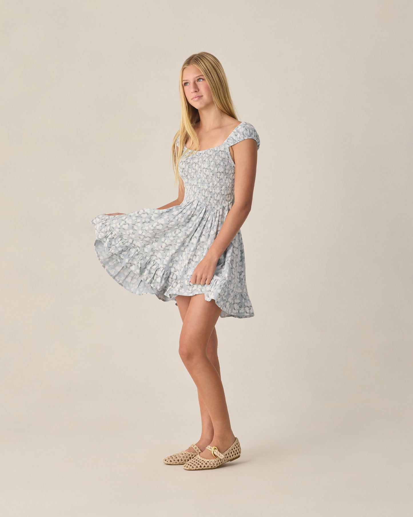 Teen Kalina Dress Hydrangea - Rylee + Cru | Kids Clothes | Trendy Baby Clothes | Modern Infant Outfits |