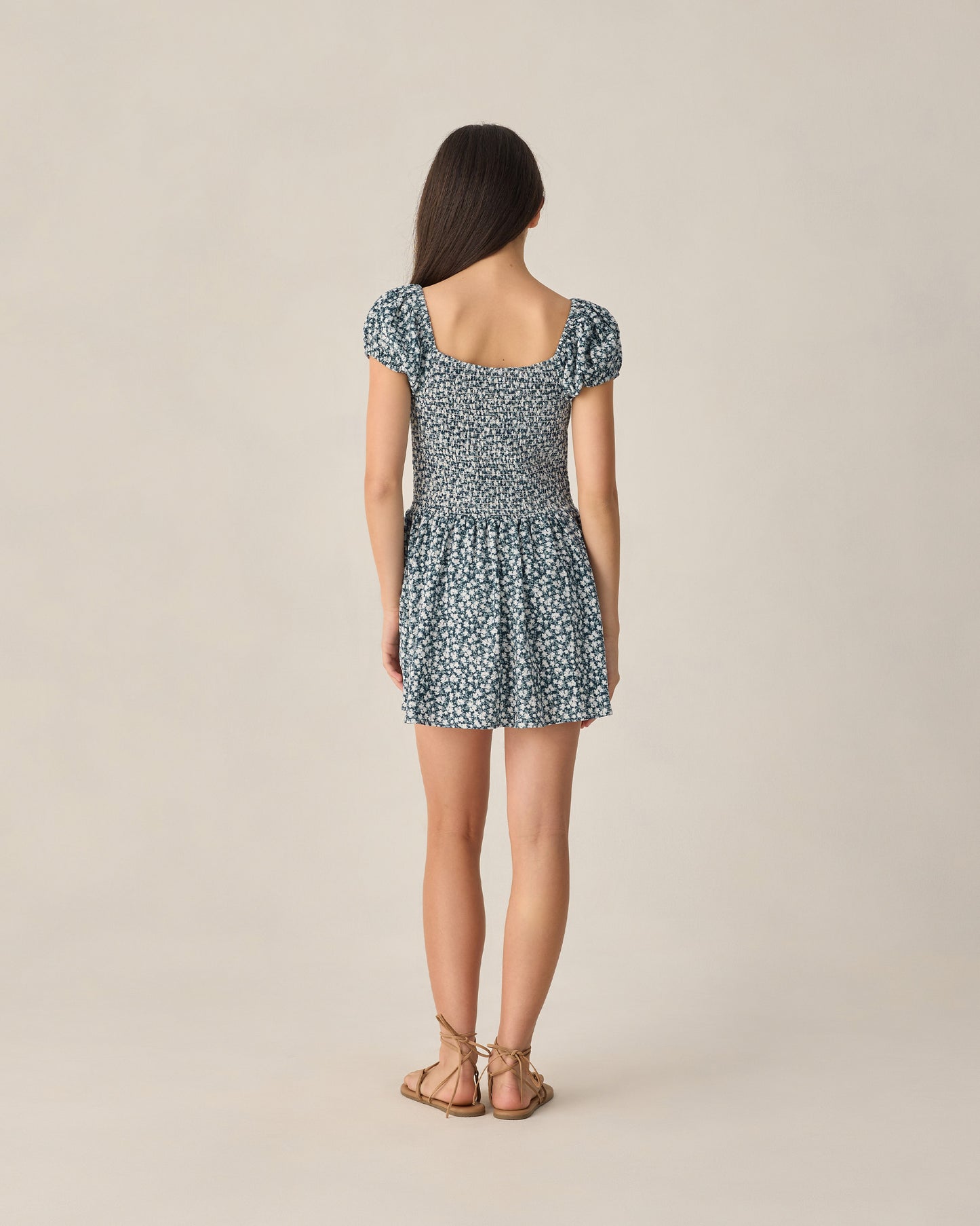 Teen Alex Dress Navy Floral - Rylee + Cru | Kids Clothes | Trendy Baby Clothes | Modern Infant Outfits |