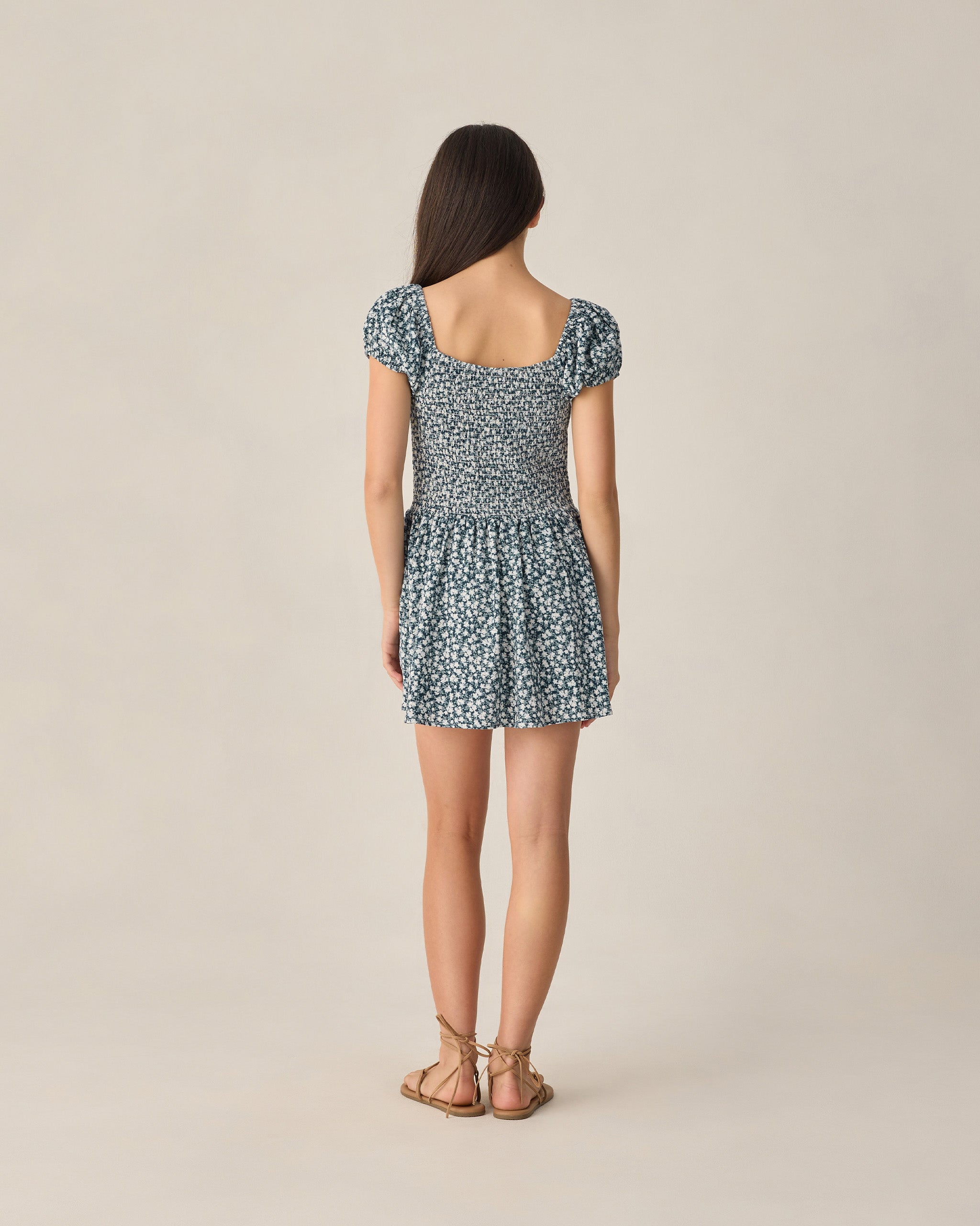 Teen Alex Dress Navy Floral - Rylee + Cru | Kids Clothes | Trendy Baby Clothes | Modern Infant Outfits |