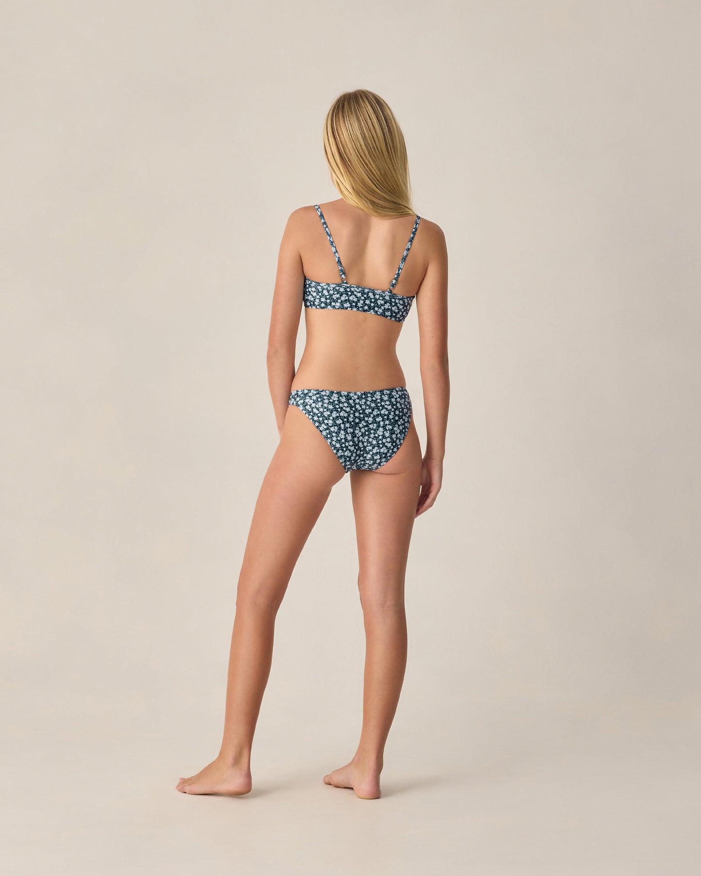 Teen Rashguard Bikini Set Navy Floral - Rylee + Cru | Kids Clothes | Trendy Baby Clothes | Modern Infant Outfits |