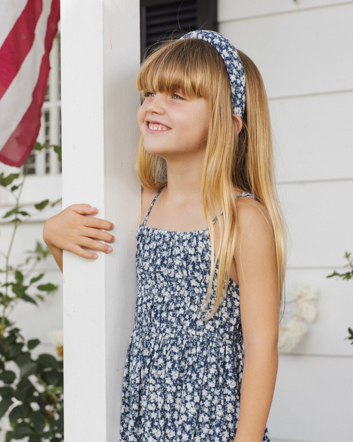 Padded Headband Navy Floral - Rylee + Cru | Kids Clothes | Trendy Baby Clothes | Modern Infant Outfits |