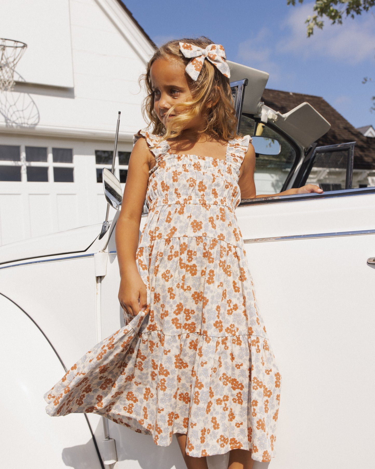 Bow Americana Floral - Rylee + Cru | Kids Clothes | Trendy Baby Clothes | Modern Infant Outfits |