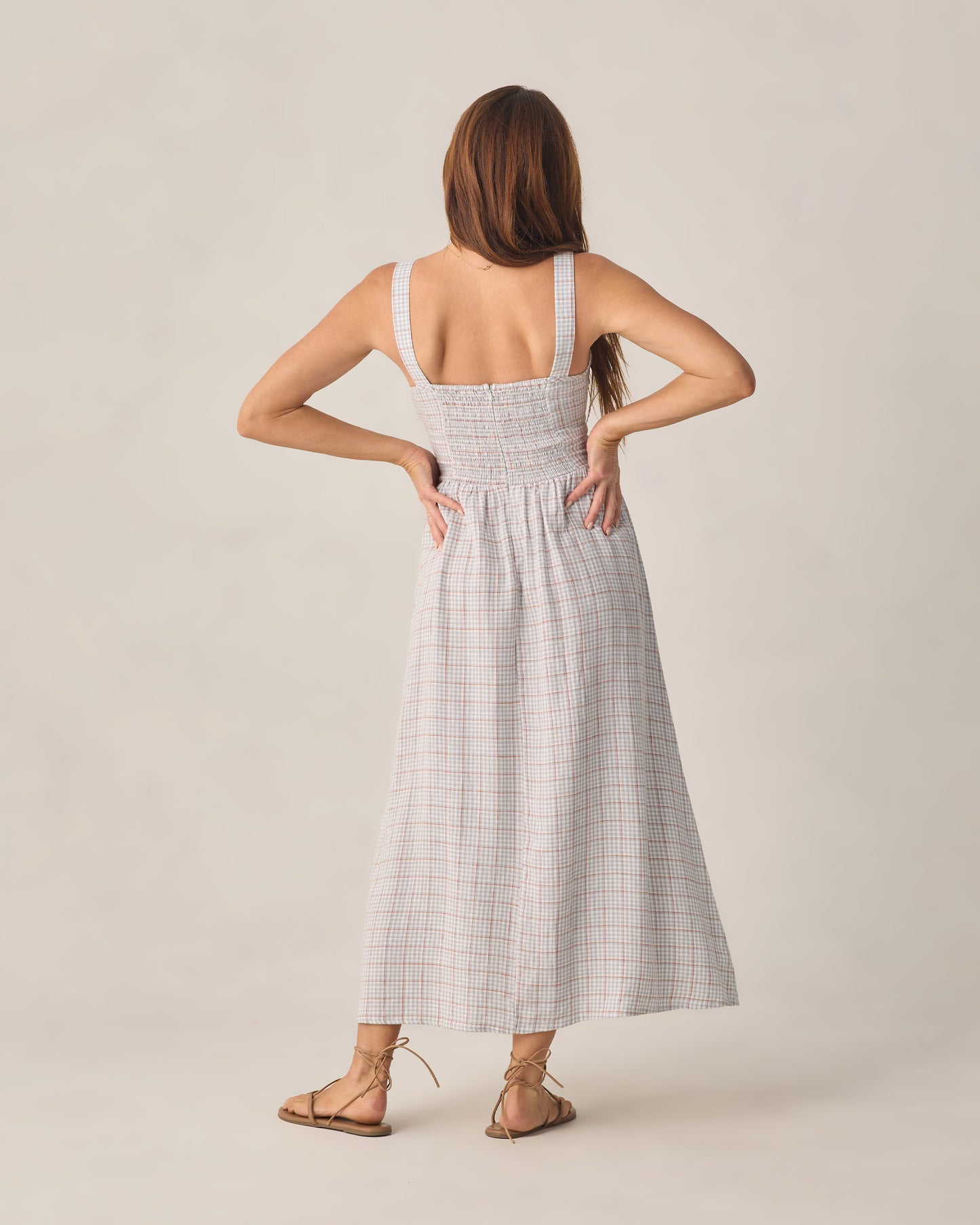 Women's Primrose Maxi Dress Light Blue Plaid - Rylee + Cru | Kids Clothes | Trendy Baby Clothes | Modern Infant Outfits |