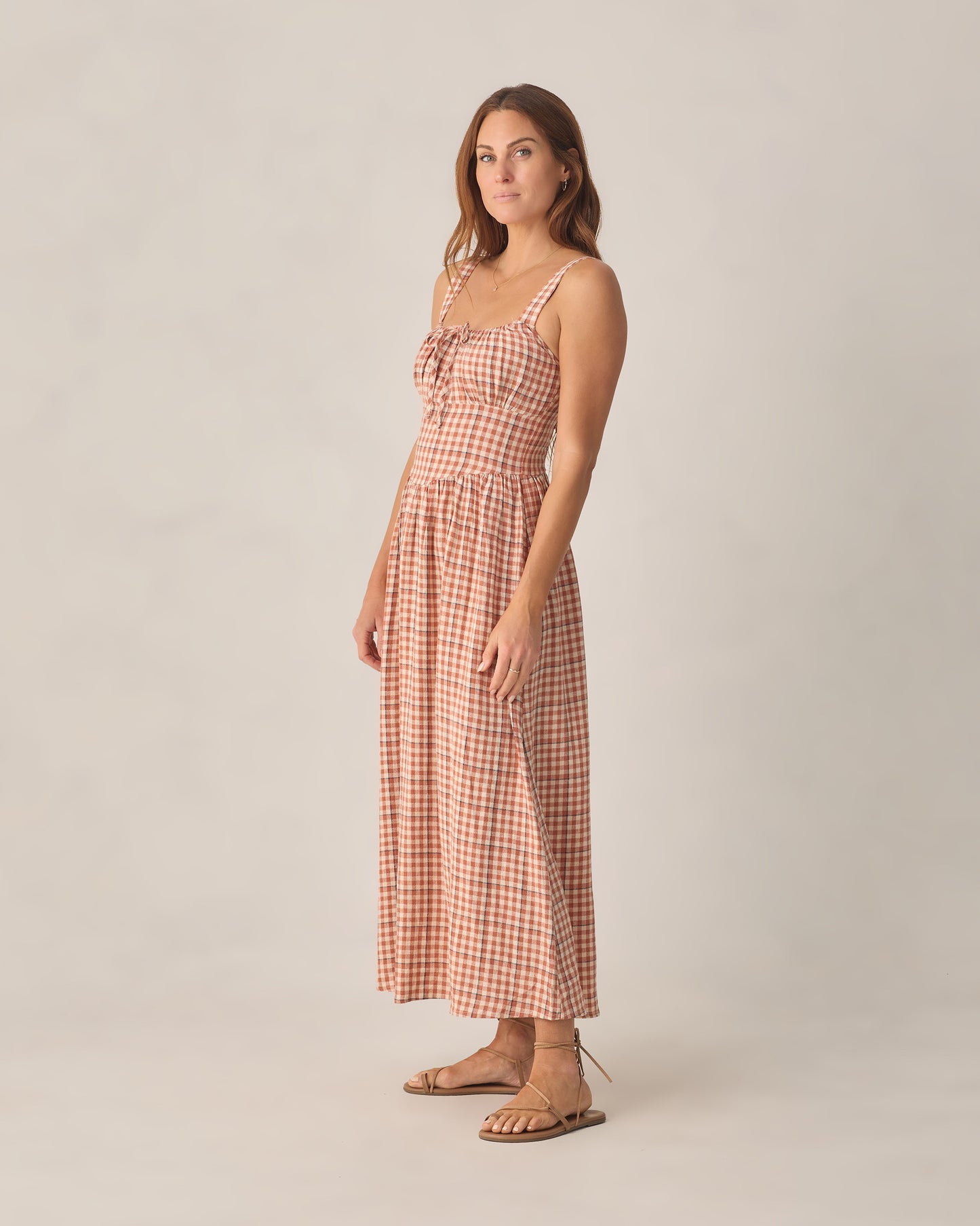Women's Primrose Maxi Dress Poppy Gingham - Rylee + Cru | Kids Clothes | Trendy Baby Clothes | Modern Infant Outfits |