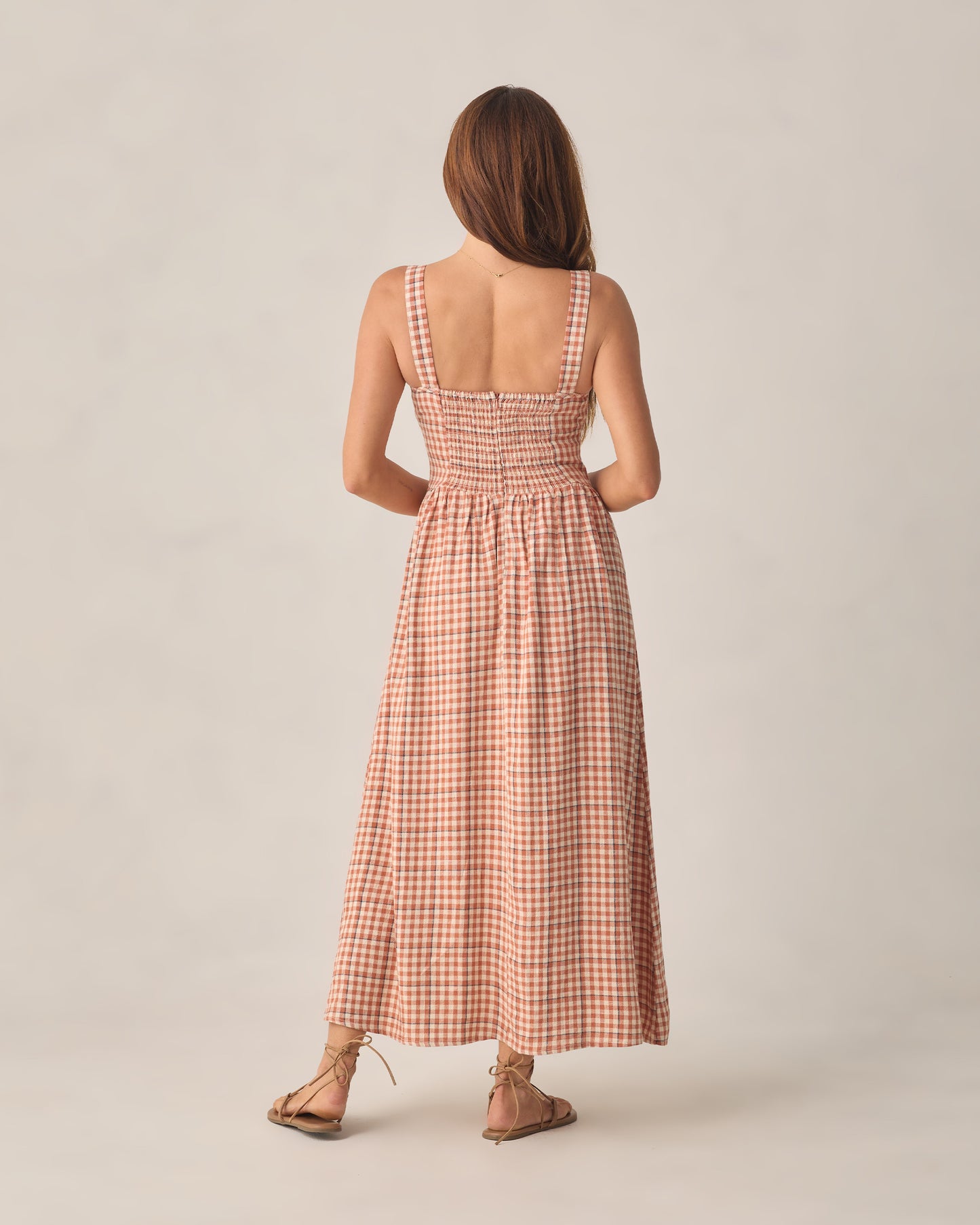 Women's Primrose Maxi Dress Poppy Gingham - Rylee + Cru | Kids Clothes | Trendy Baby Clothes | Modern Infant Outfits |