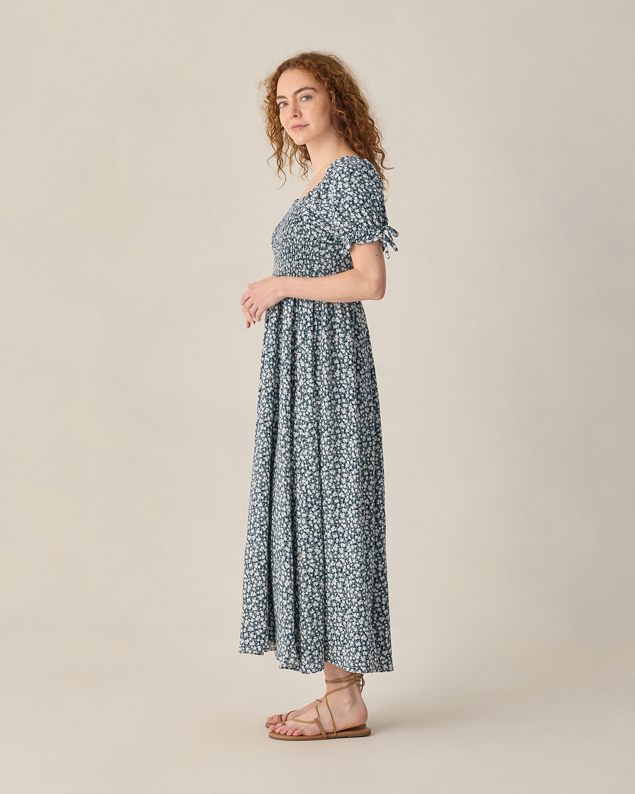 Women's Dallas Dress Navy Floral - Rylee + Cru | Kids Clothes | Trendy Baby Clothes | Modern Infant Outfits |
