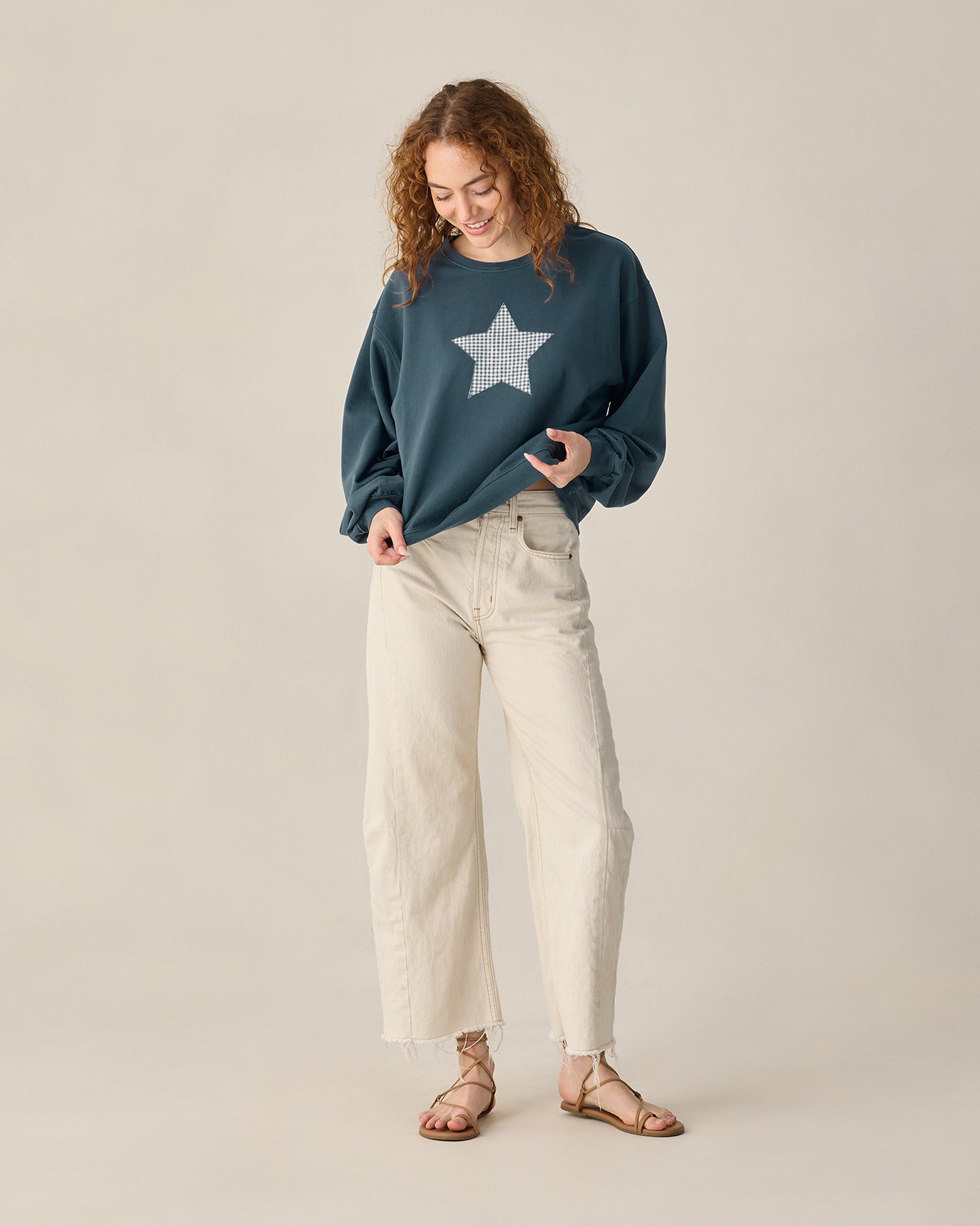 Women's Pier Sweatshirt Navy - Rylee + Cru | Kids Clothes | Trendy Baby Clothes | Modern Infant Outfits |