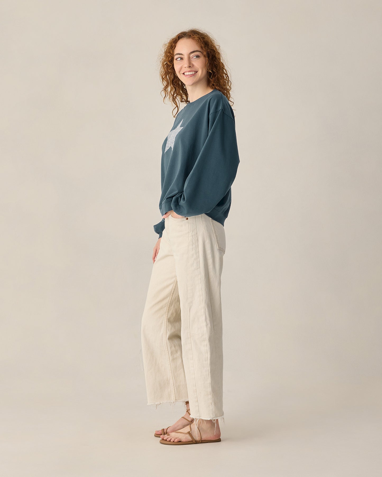 Women's Pier Sweatshirt Navy - Rylee + Cru | Kids Clothes | Trendy Baby Clothes | Modern Infant Outfits |