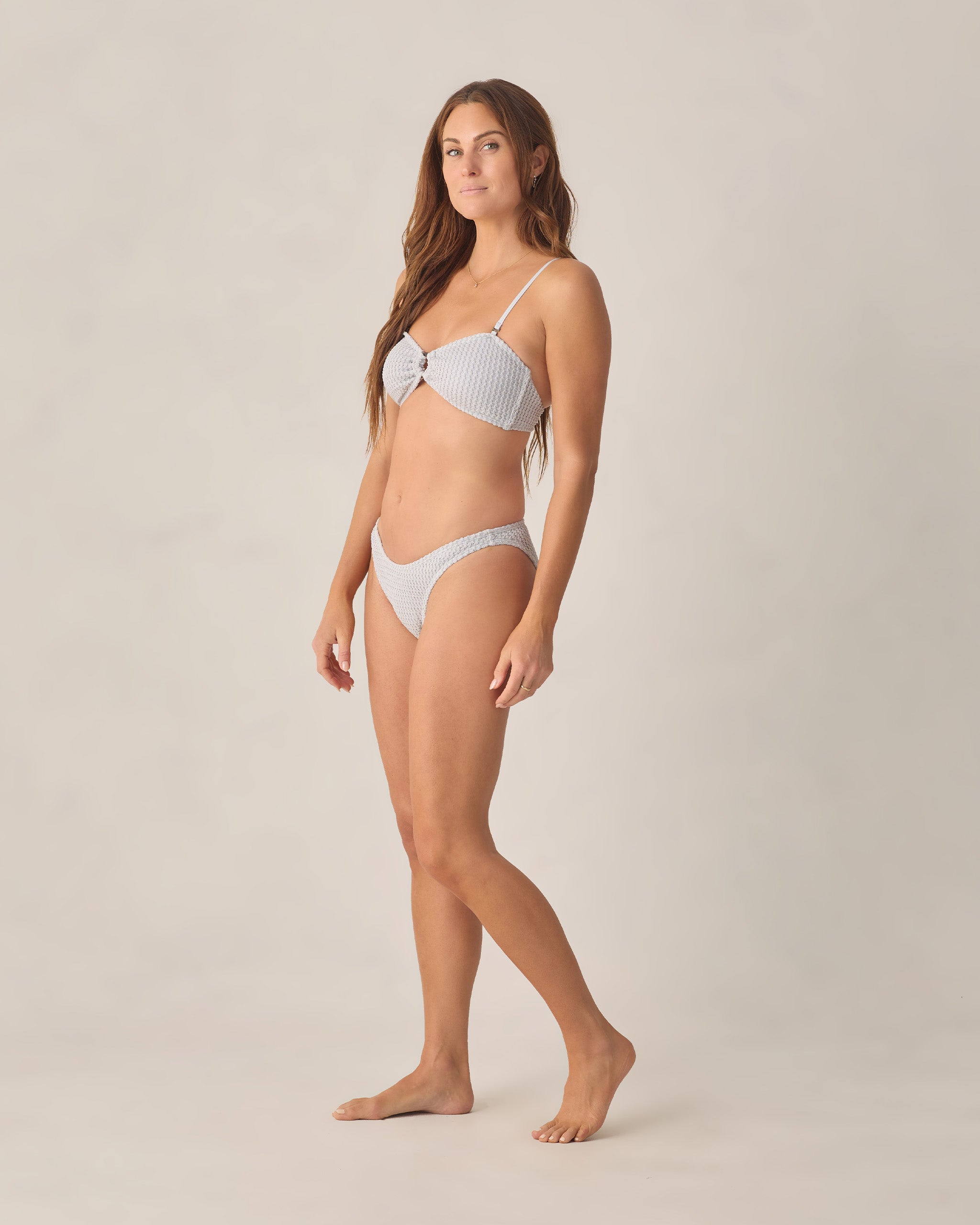 Women's Shores Bandeau Bikini Top Dusty Blue - Rylee + Cru | Kids Clothes | Trendy Baby Clothes | Modern Infant Outfits |