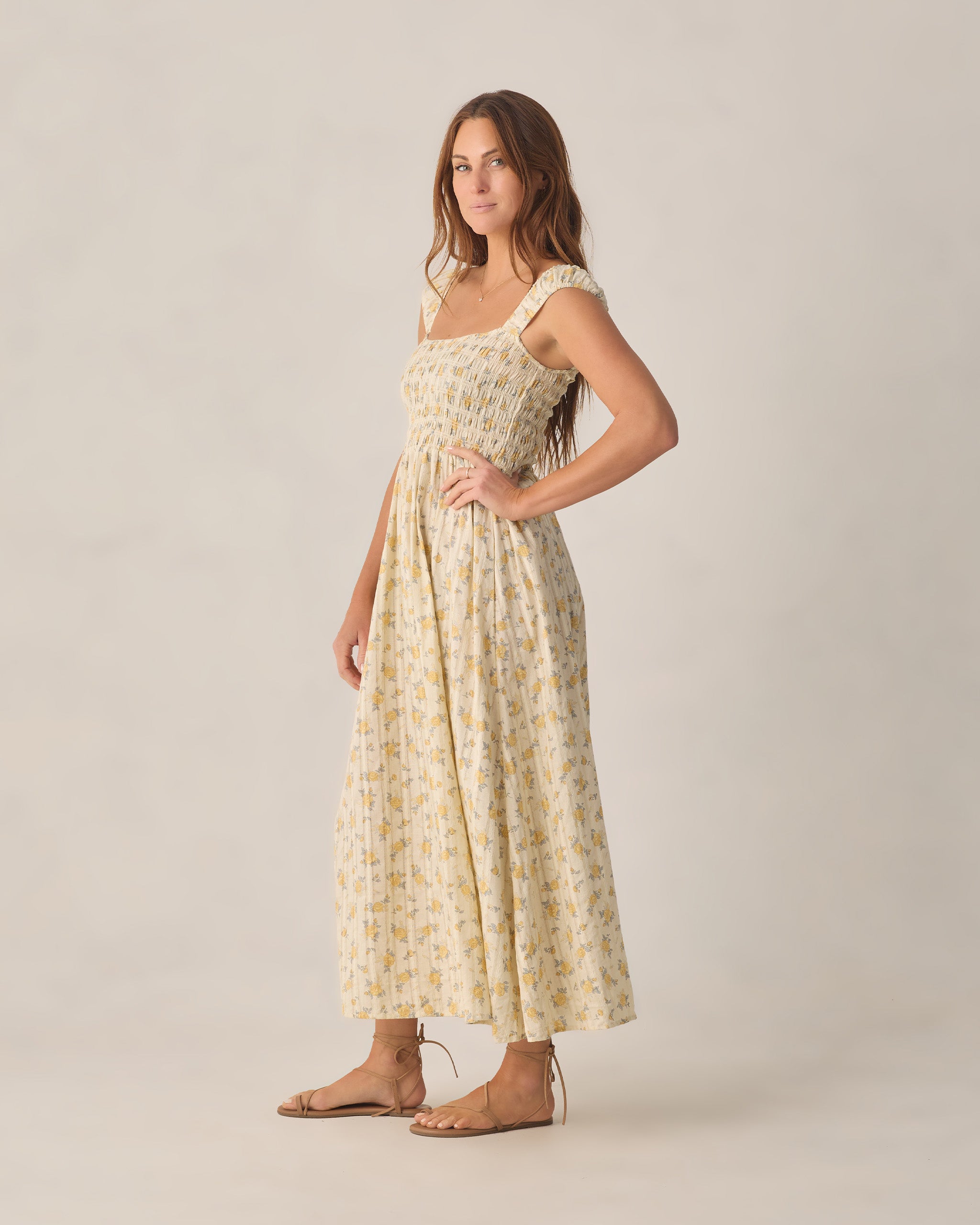 Women's Ivy Dress Lemon Ditsy Flower