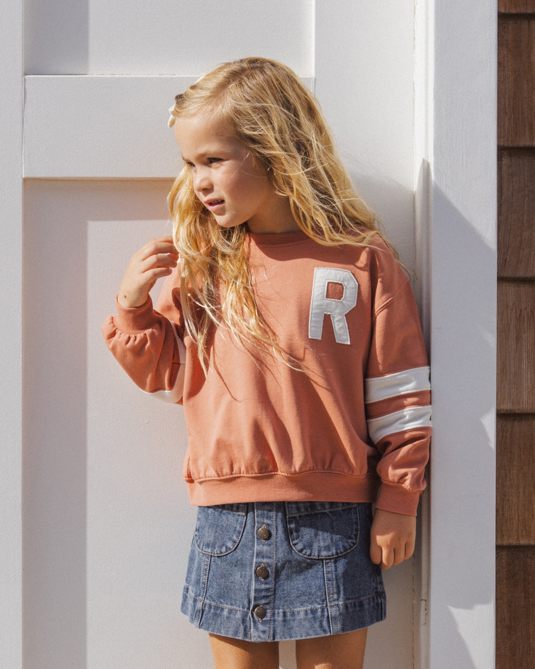 Pier Sweatshirt Poppy - Rylee + Cru | Kids Clothes | Trendy Baby Clothes | Modern Infant Outfits |