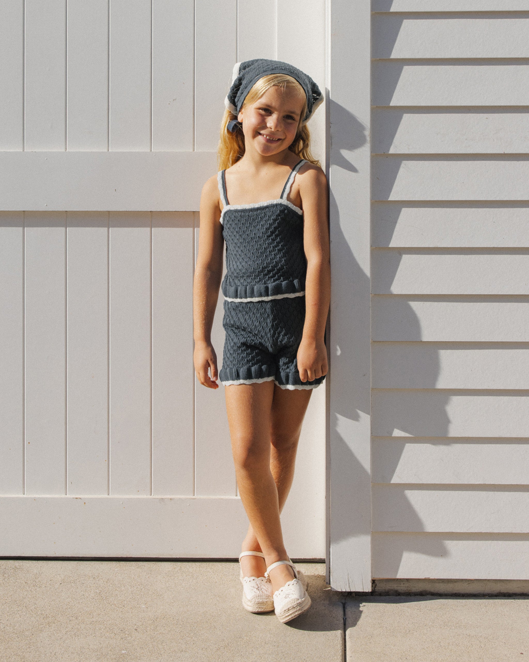 Naomi Set Navy - Rylee + Cru | Kids Clothes | Trendy Baby Clothes | Modern Infant Outfits |